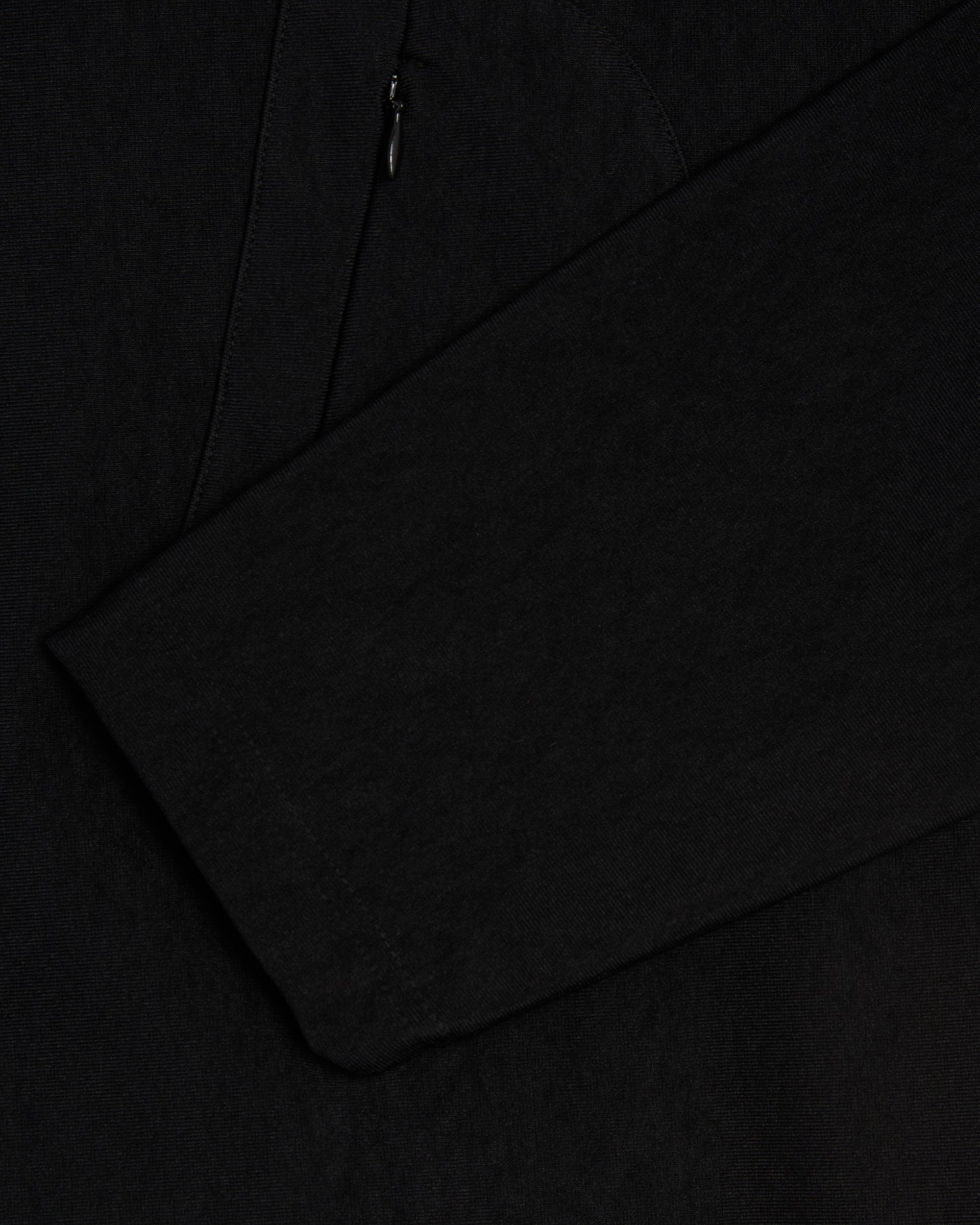 T-Shirts South2 West8 Men's Zipped Pocket Fleece Long Sleeve T-Shirt Men's T-Shirt - NS832-C-Black