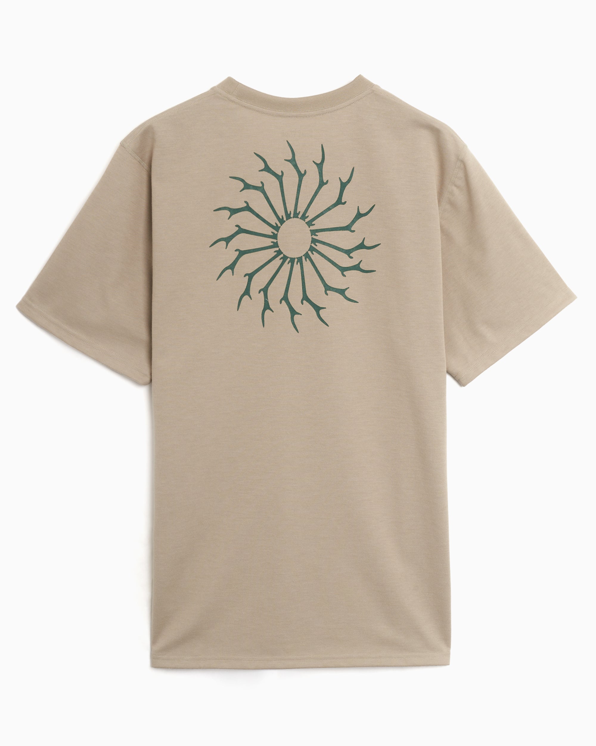 T-Shirts South2 West8 Round Pocket Logo Men's T-Shirt - QV667-B-Taupe