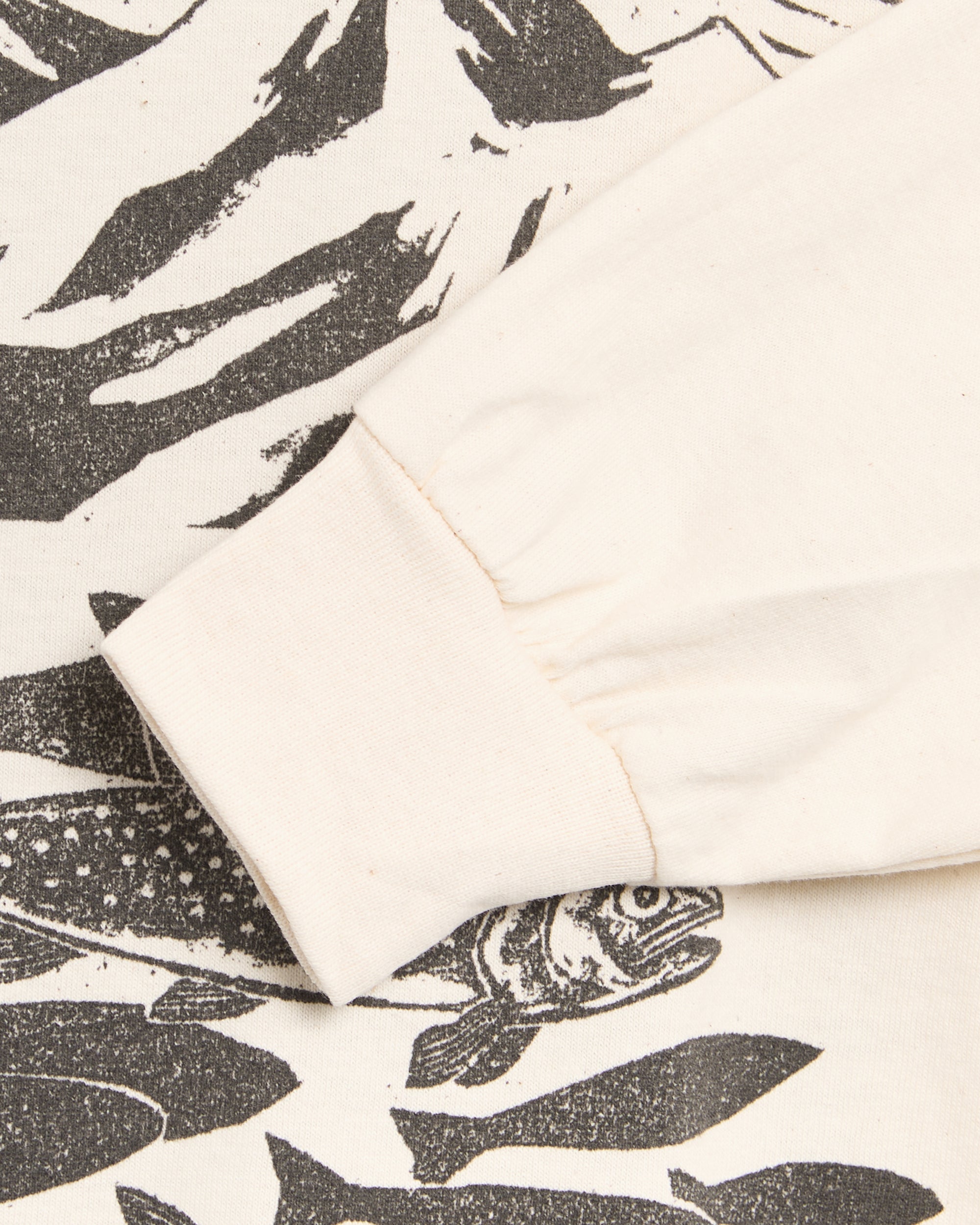 T-Shirts South2 West8 x F.KITAMURA Graphic Long-Sleeved Relaxed Men's T-Shirt - RW702-A-Natural