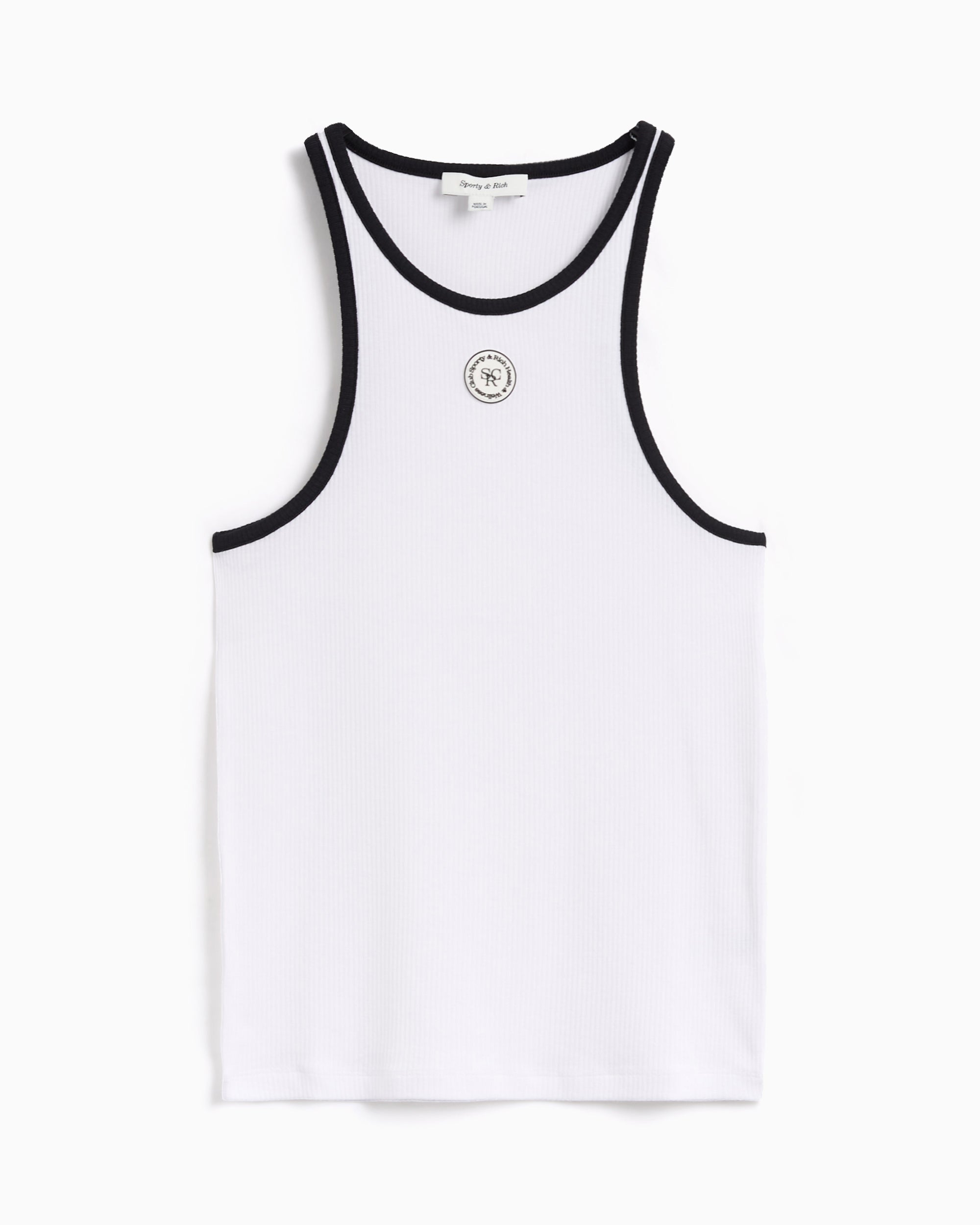 T-Shirts Sporty & Rich SRHWC Women's Ribbed Tank T-Shirt Women's T-Shirt - TO033S405SW