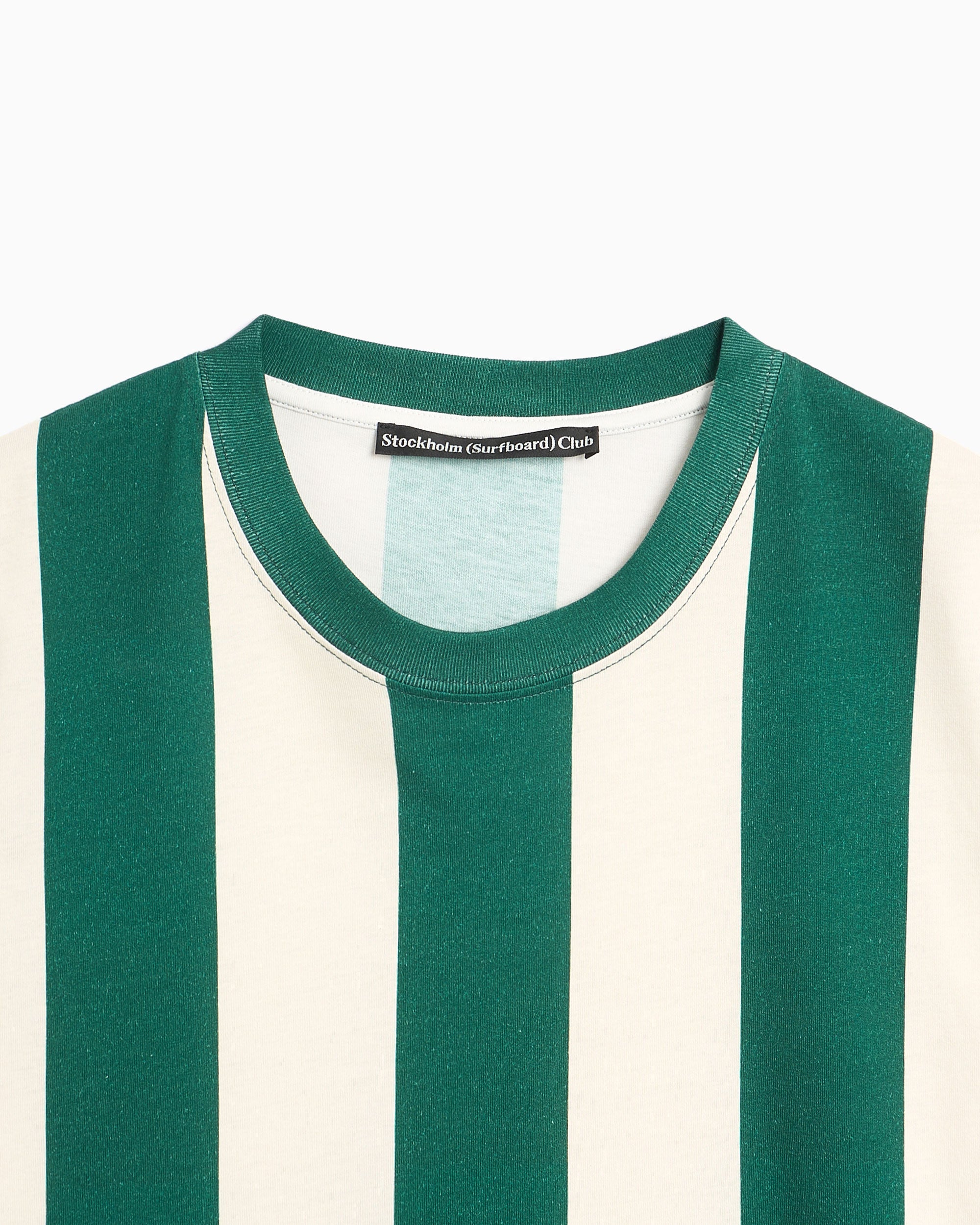 T-Shirts Stockholm (Surfboard) Club Box Stripe Men's T-Shirt Men's T-Shirt - U1000181-Green White