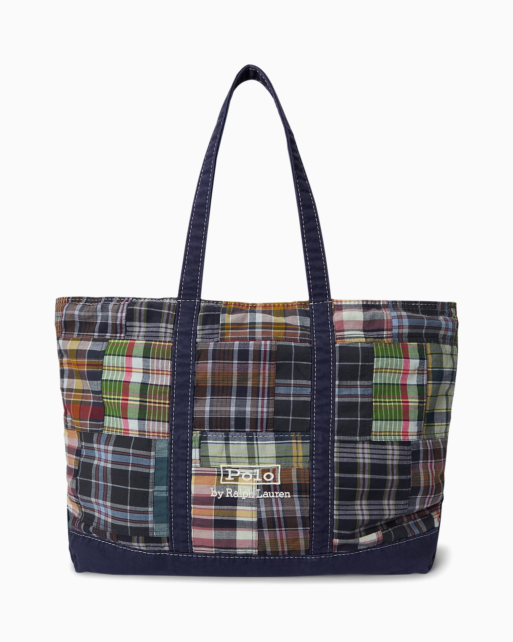 Tote Bags Polo Ralph Lauren Madras Patchwork Unisex Tote Bag - 405P08088001