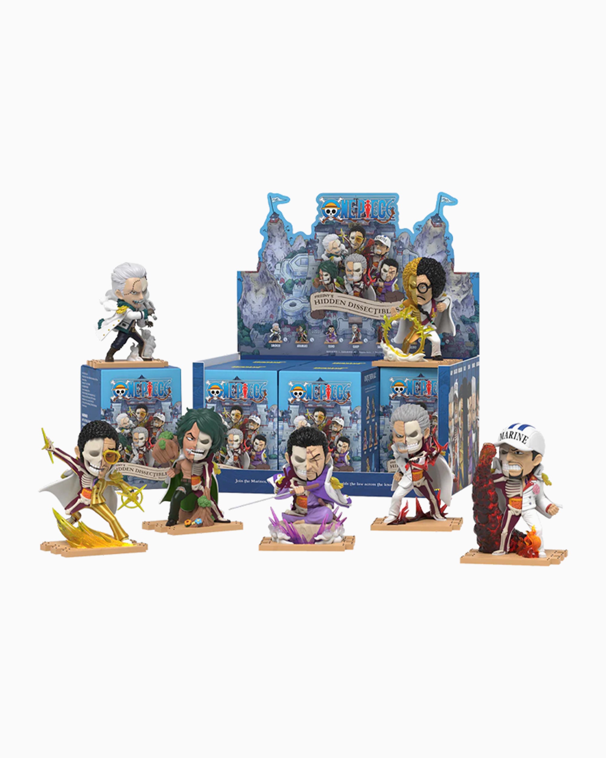 Art Toys Mighty Jaxx One Piece Marines Edition Freeny's Hidden Dissectibles Surprise Box (1 Piece) - BB24OPJF00101-UK