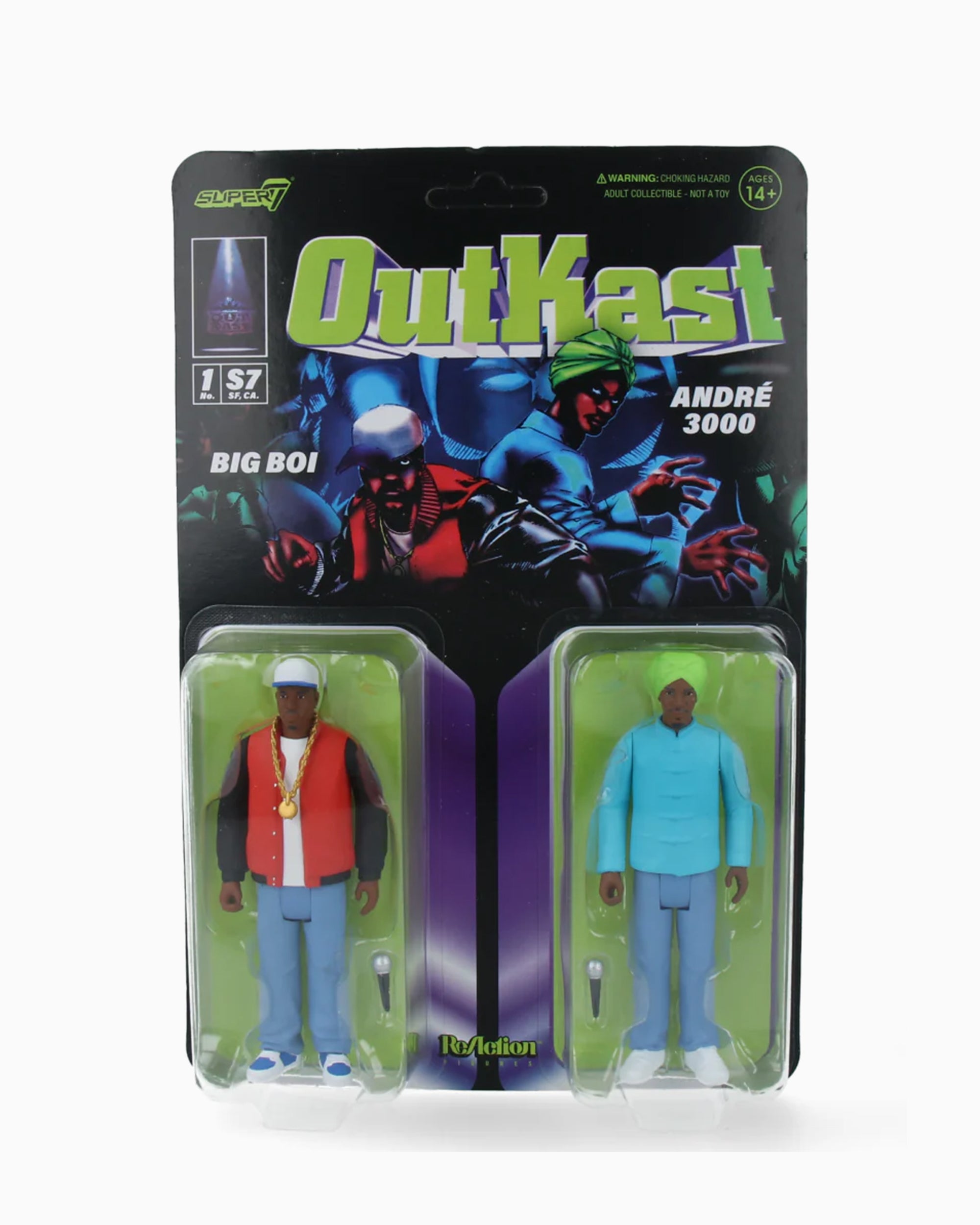 Art Toys Super7 ReAction Figure OutKast Aliens - S7MOUTKAL