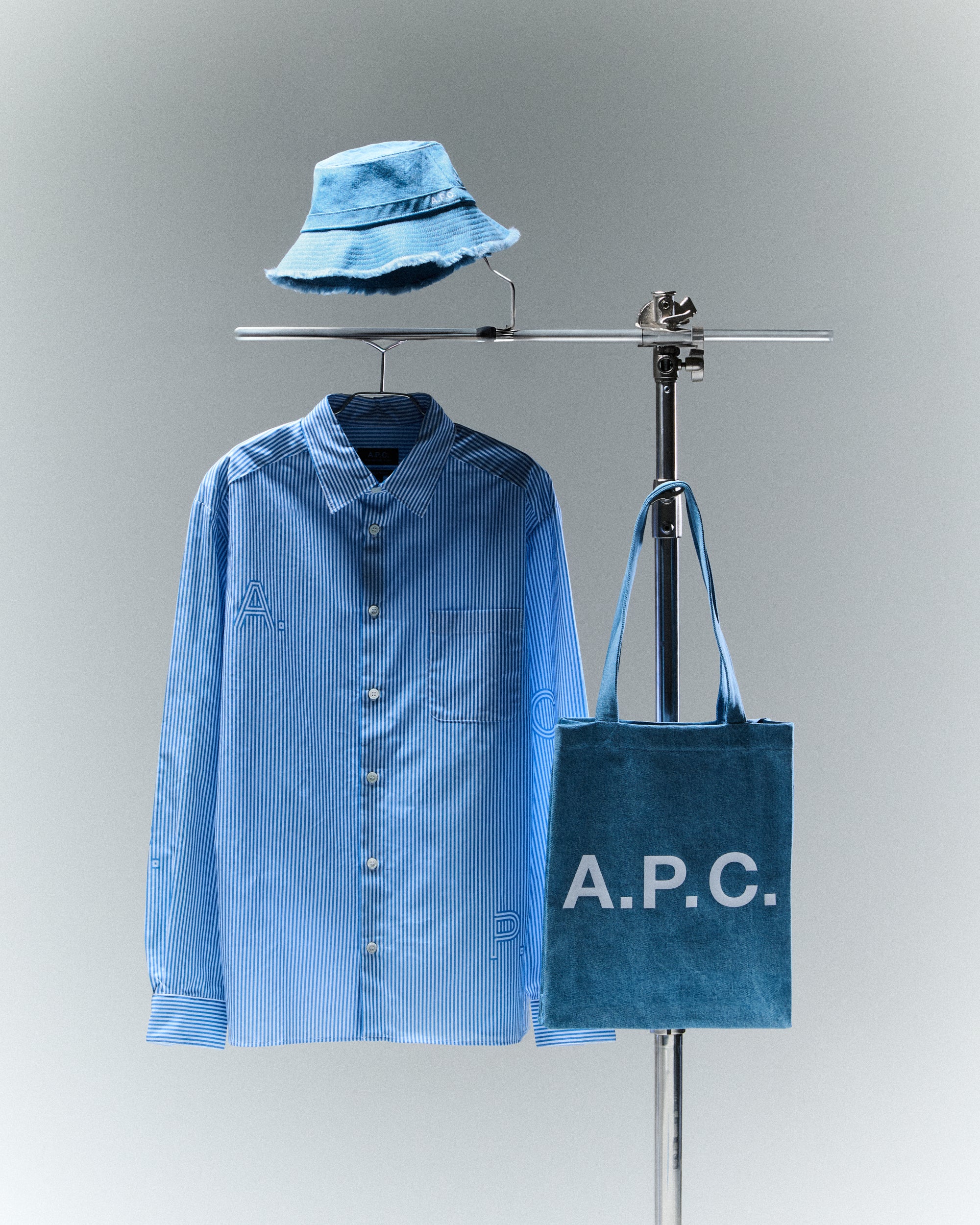 Beanies & Hats A.P.C. A.P.C. Bob Mark Unisex Bucket Hat Unisex Beanie - COGXL-M24096-IAB