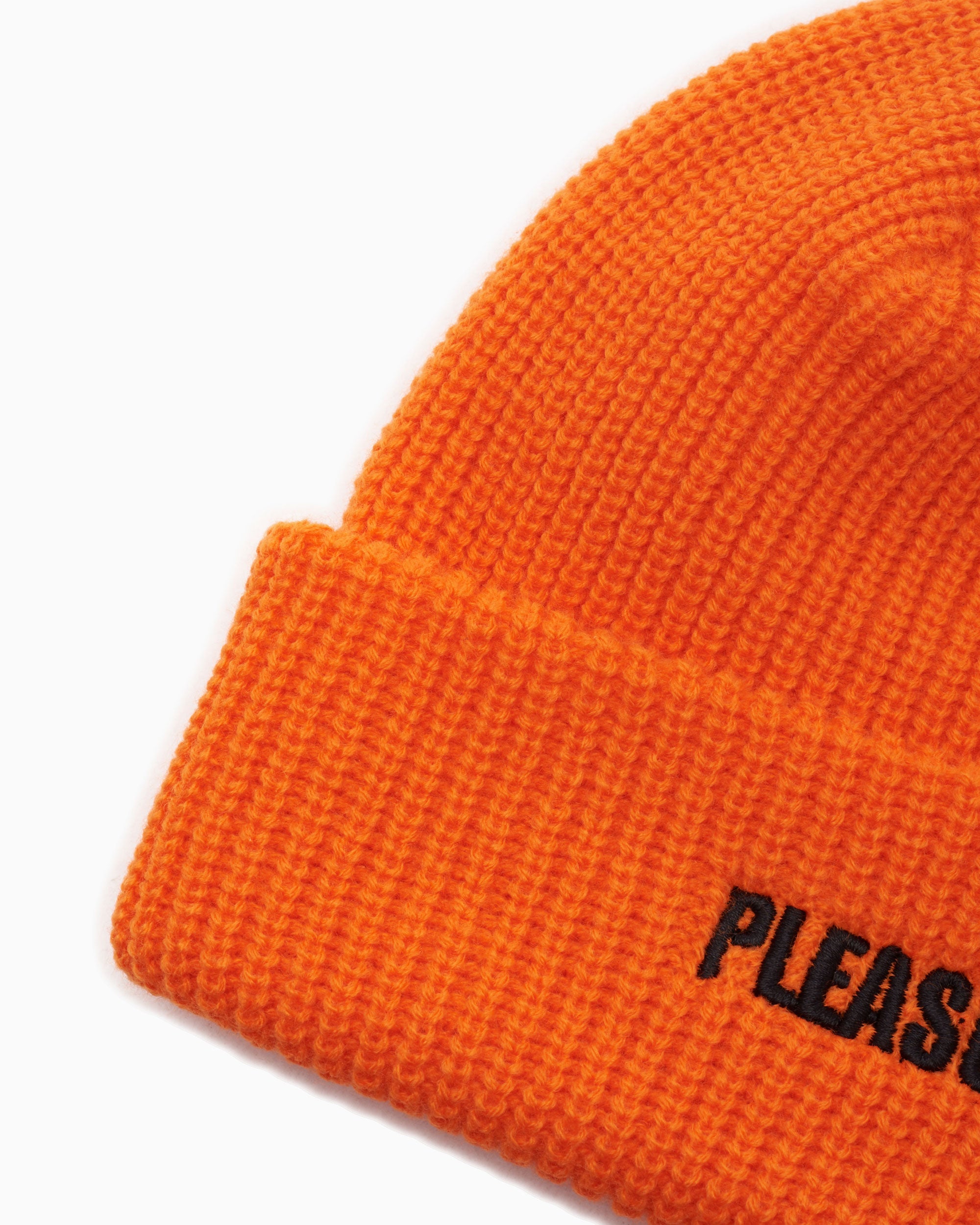 Beanies & Hats Pleasures Everyday Unisex Knit Beanie - P23F073-ORANGE