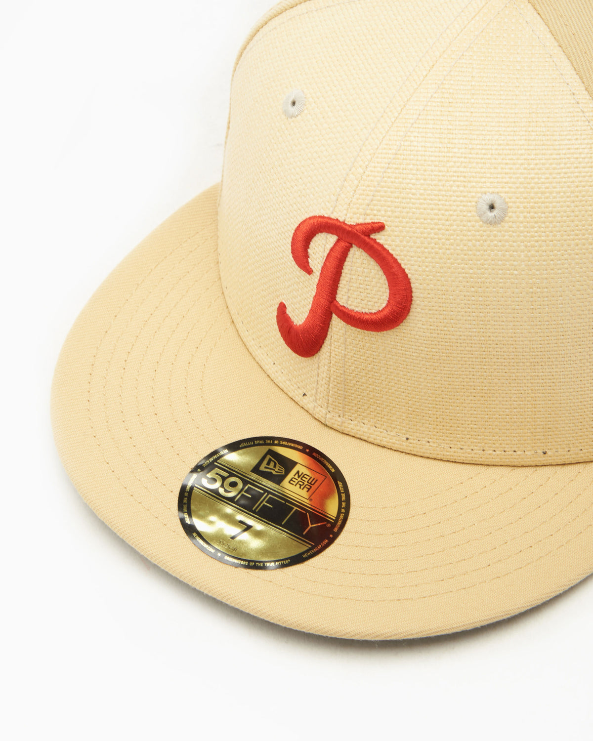 New Era Philadelphia Phillies MLB 59FIFTY Unisex Raffia Front Cap Pet