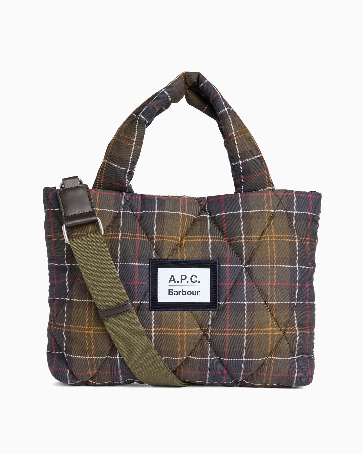 Handbags Barbour x A.P.C Tartan Quilted Unisex Shoulder Bag - LBA0587TN11