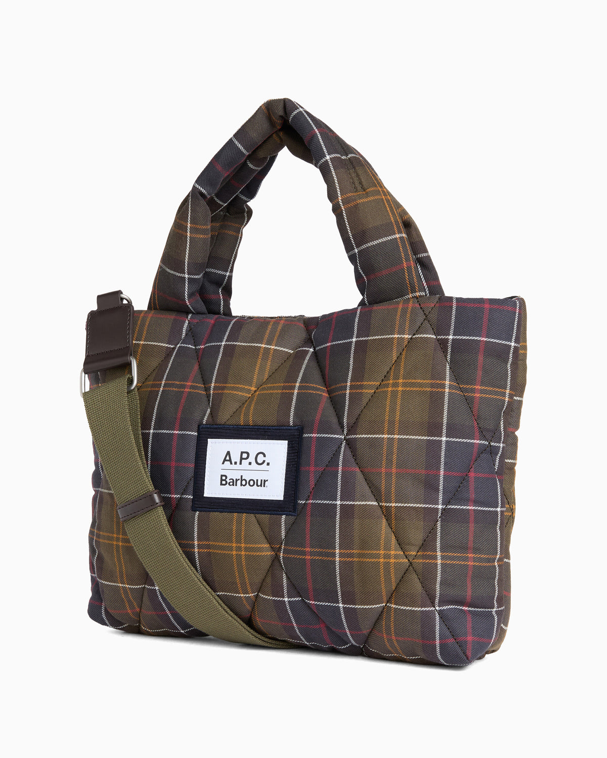 Handbags Barbour x A.P.C Tartan Quilted Unisex Shoulder Bag - LBA0587TN11