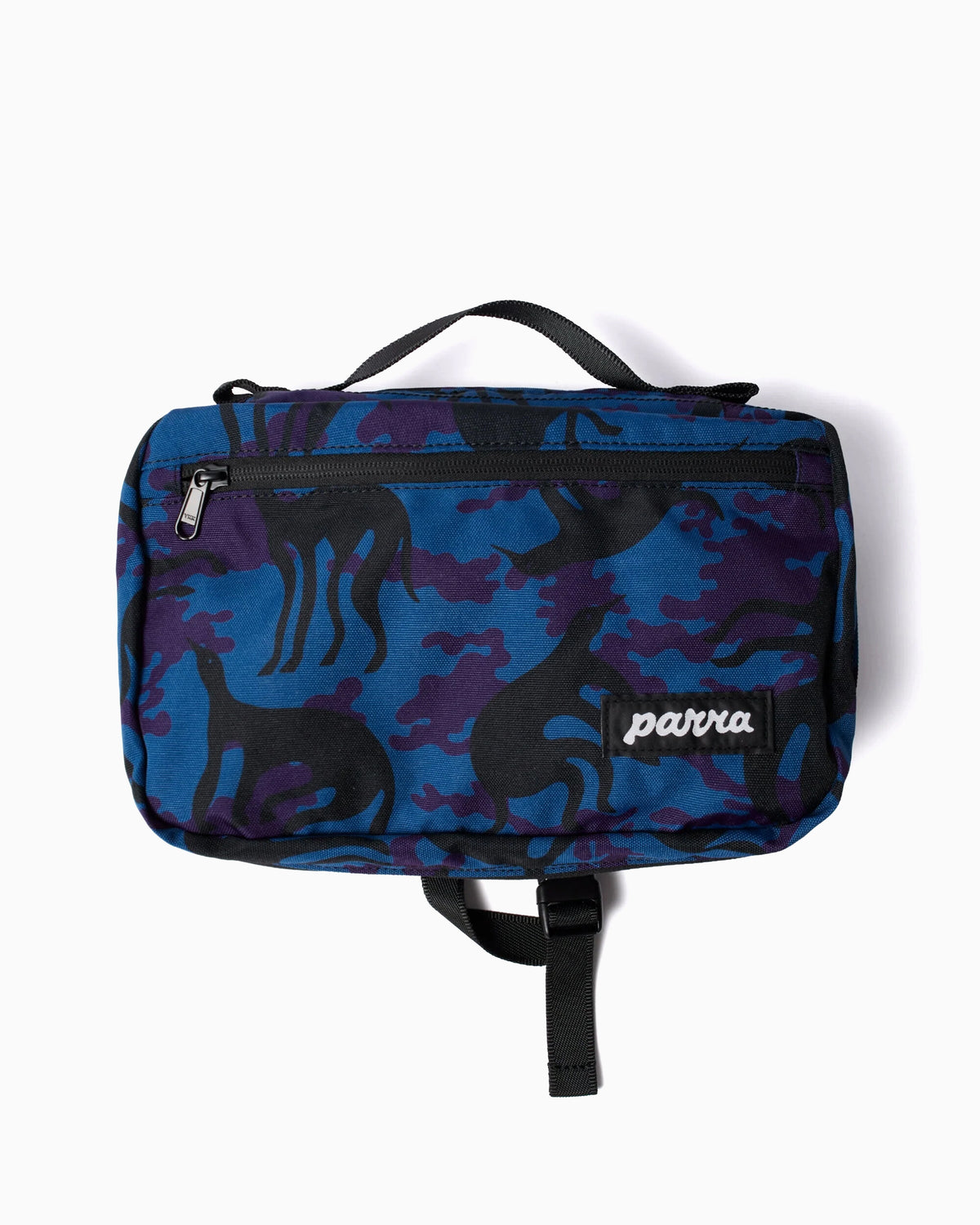 Handbags by Parra Purple Camo Beast Toilet Bag Unisex Bag - 56365-Blue