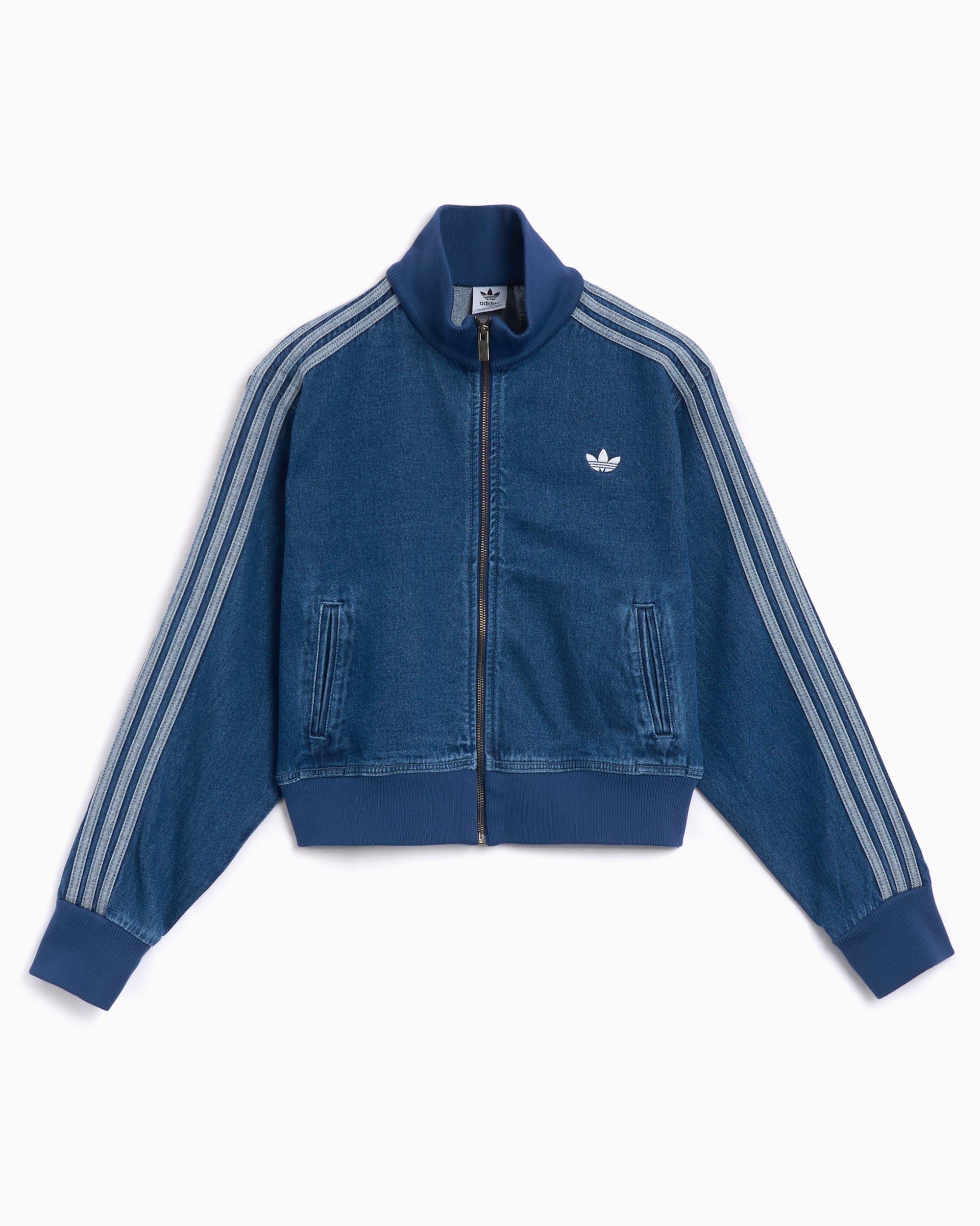 Jackets Coats adidas Originals 3 Stripes Denim Women's Track Jacket - JD2570