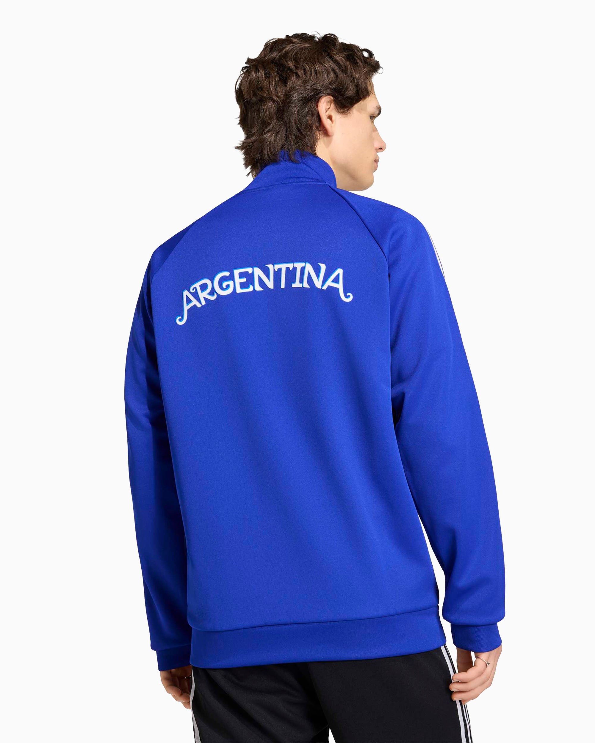 adidas AFAジャージ M ネイビー adidas Originals Argentina National Football Team Trainingsjack voor h