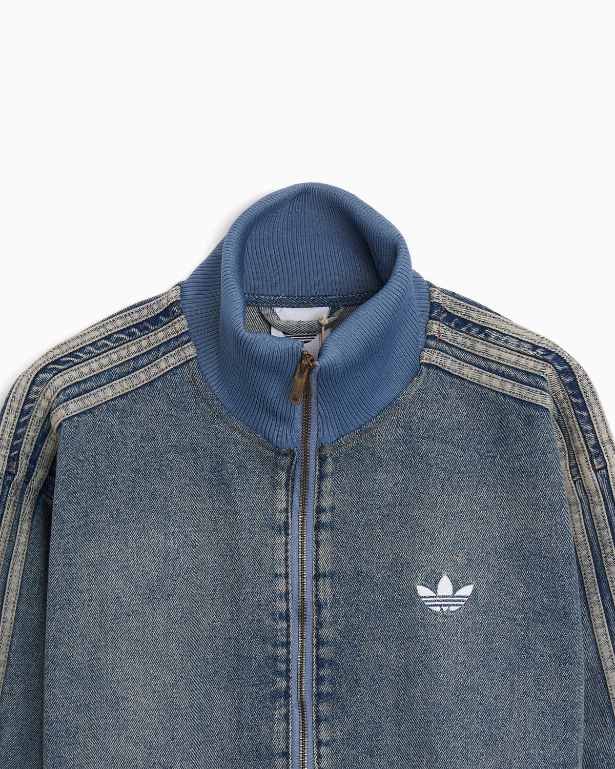 Jackets Coats adidas Originals Firebird Adicolor Denim Logo Relaxed Men's Track Jacket - KS4970