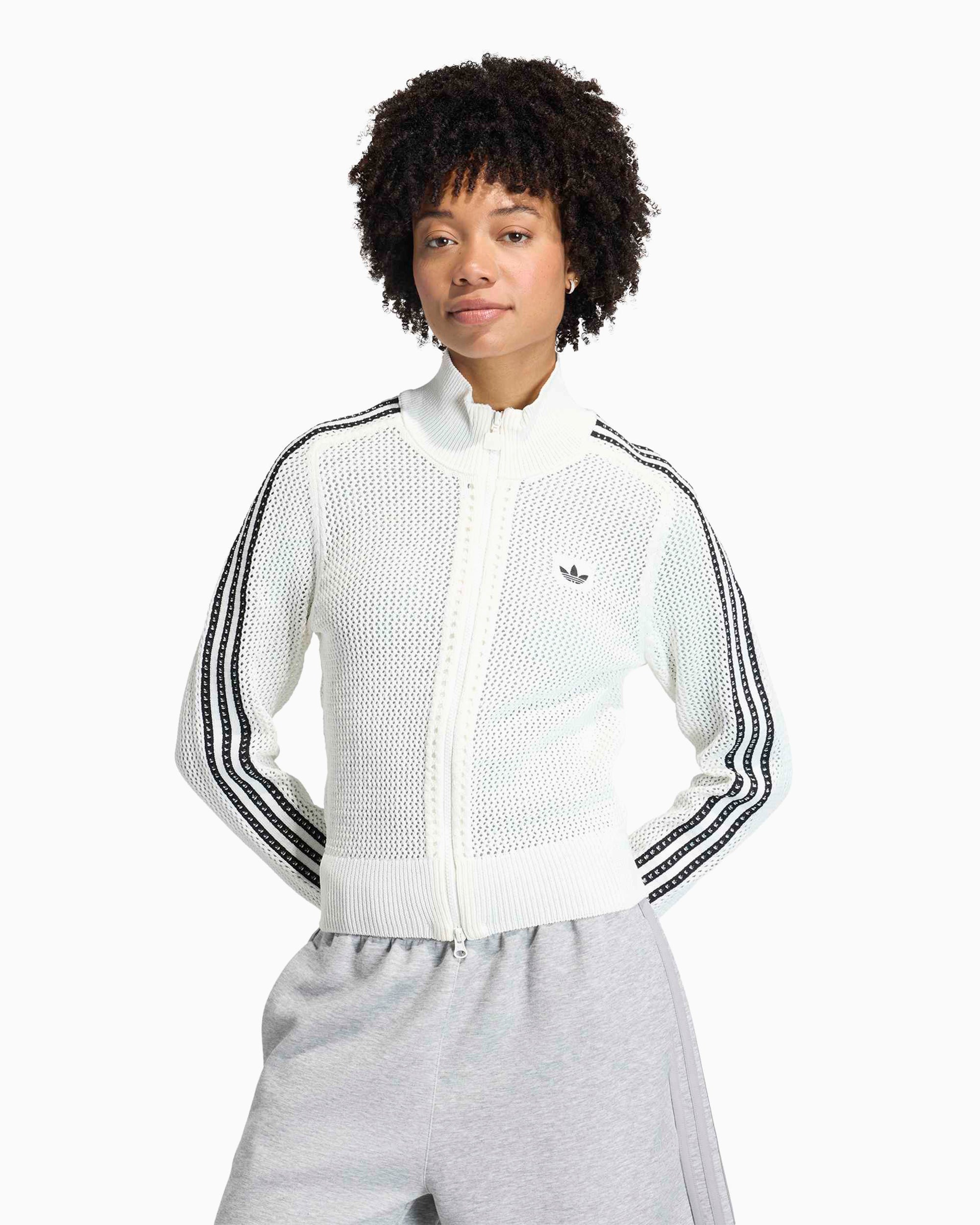 Jackets Coats adidas Originals Firebird Crochet Slim Women's Track Jacket - KC6496