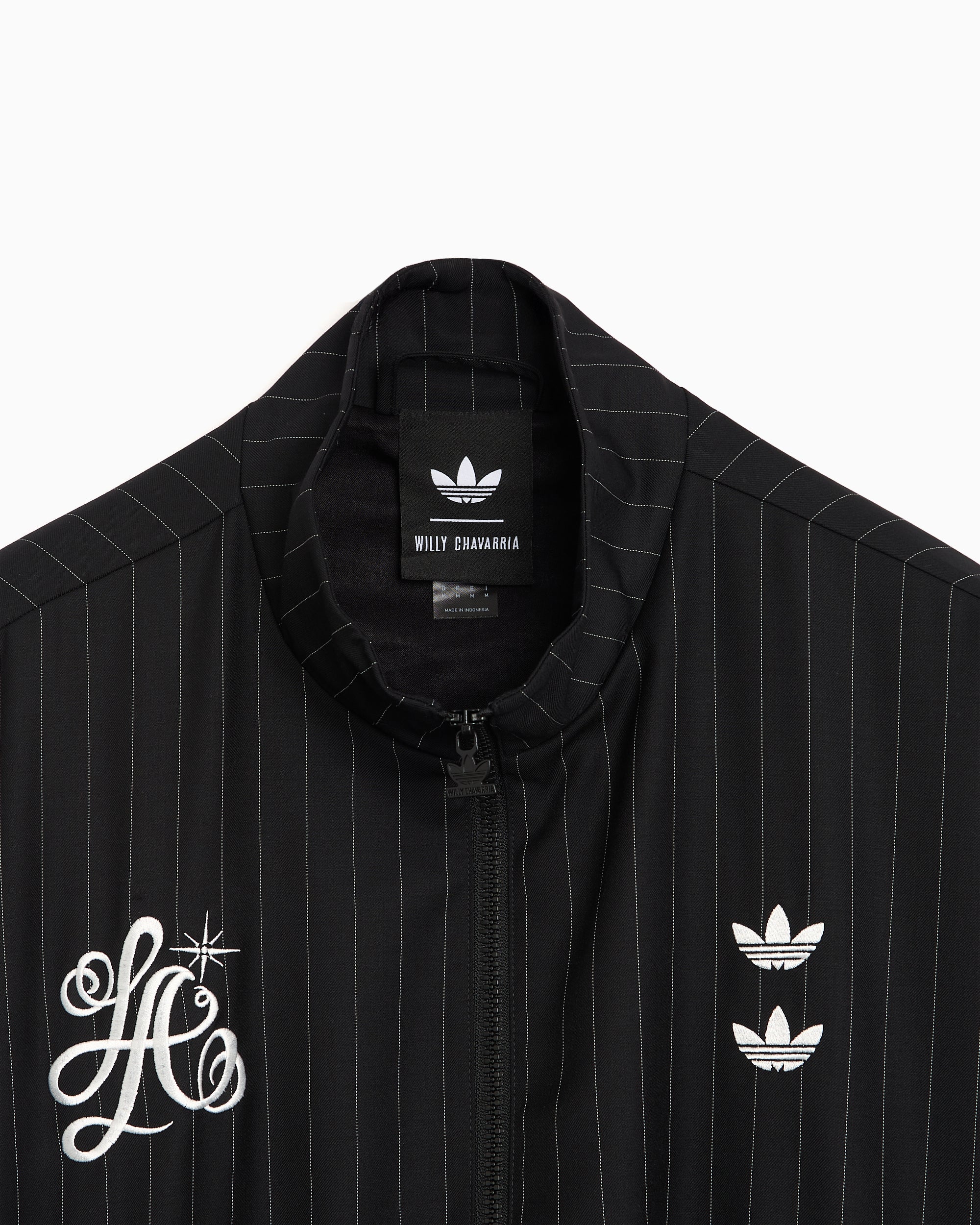 Jackets Coats adidas Originals x Willy Chavarria Pinstripe Striped Boxy Men's Track Jacket - KR8696