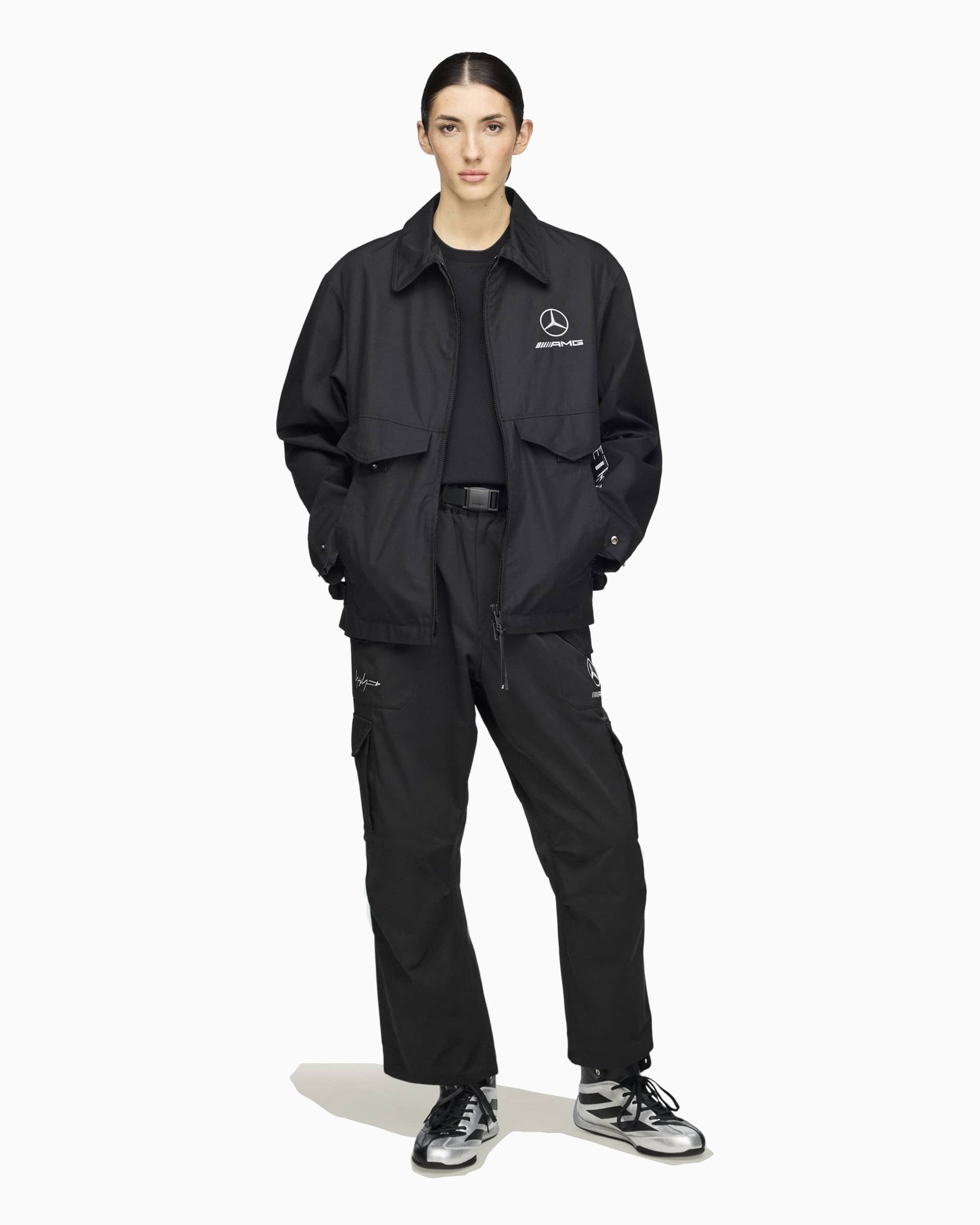 Jackets Coats adidas Y-3 x Mercedes AMG Petronas Team F1 "Wolf" Embroidered Unisex Light Jacket - KR2375