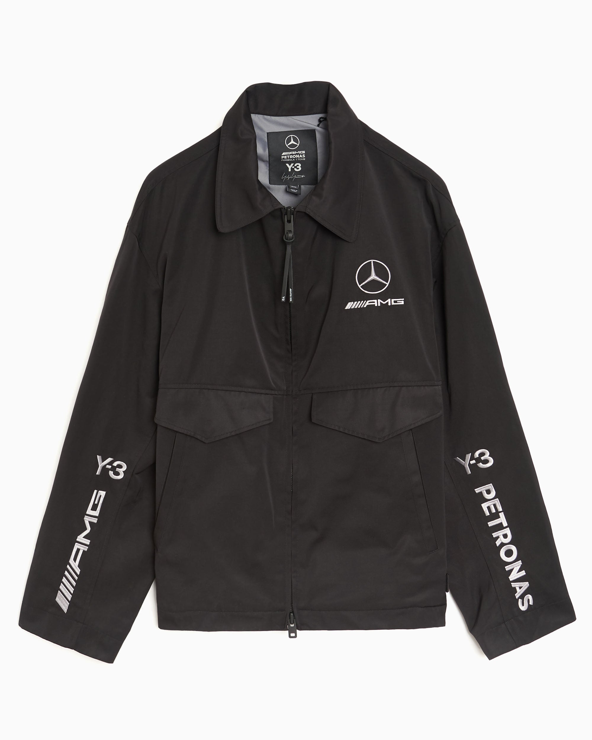 Jackets Coats adidas Y-3 x Mercedes AMG Petronas Team F1 "Wolf" Embroidered Unisex Light Jacket - KR2375