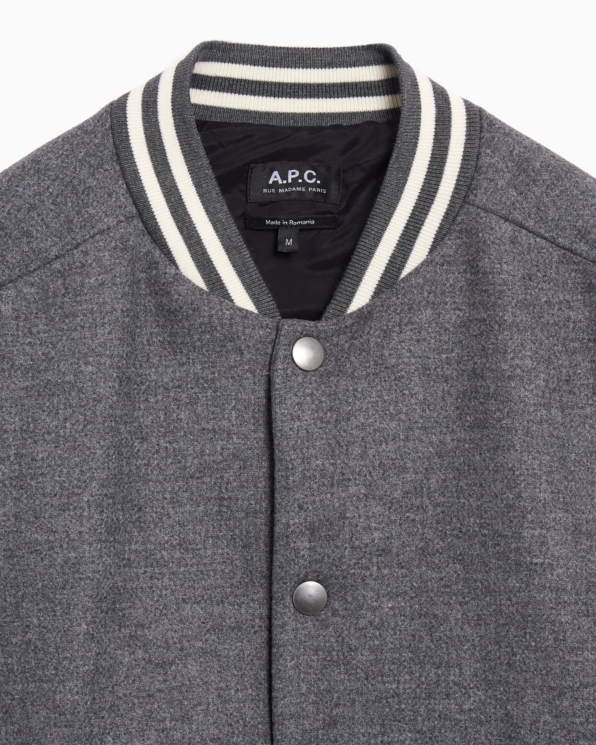 Jackets Coats A.P.C. Micky Logo Relaxed Men's Varsity Jacket - WVBEB-M02974-PLA