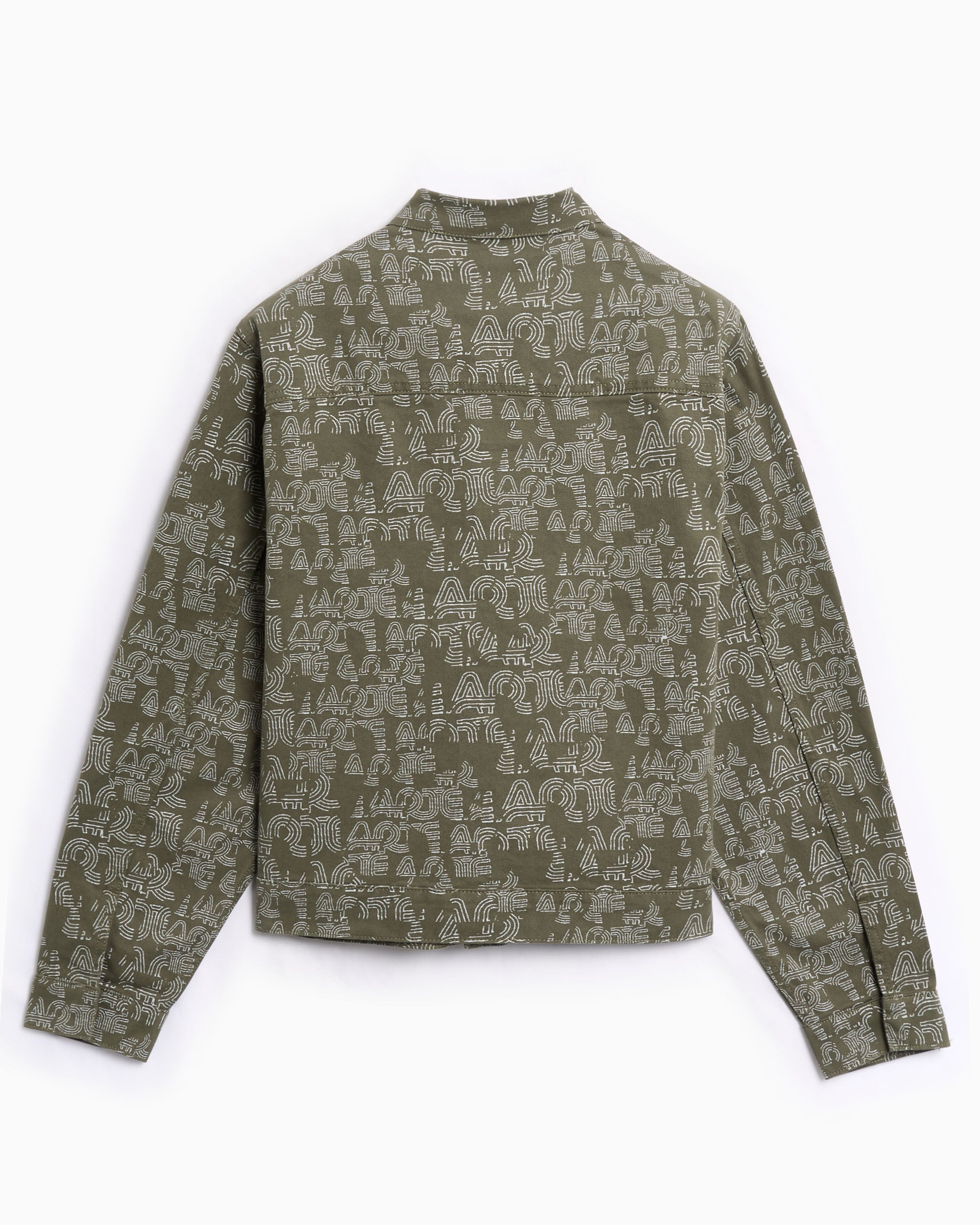 Jackets Coats Arte Antwerp Allover Graphic Men's Denim Jacket - AW25-189J-Green
