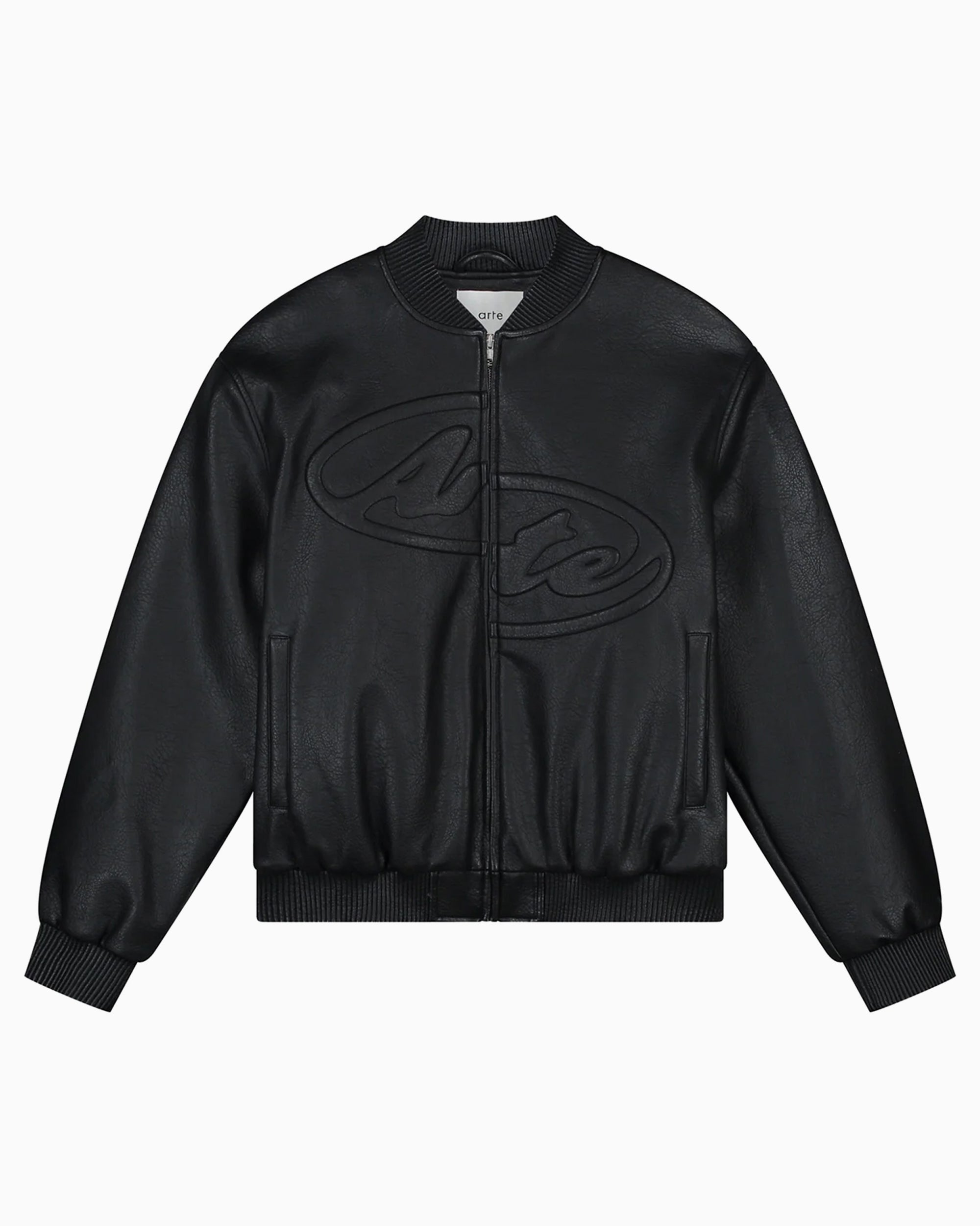 Jackets Coats Arte Antwerp Half Logo Men's Leather Jacket - SS26-200J-Black