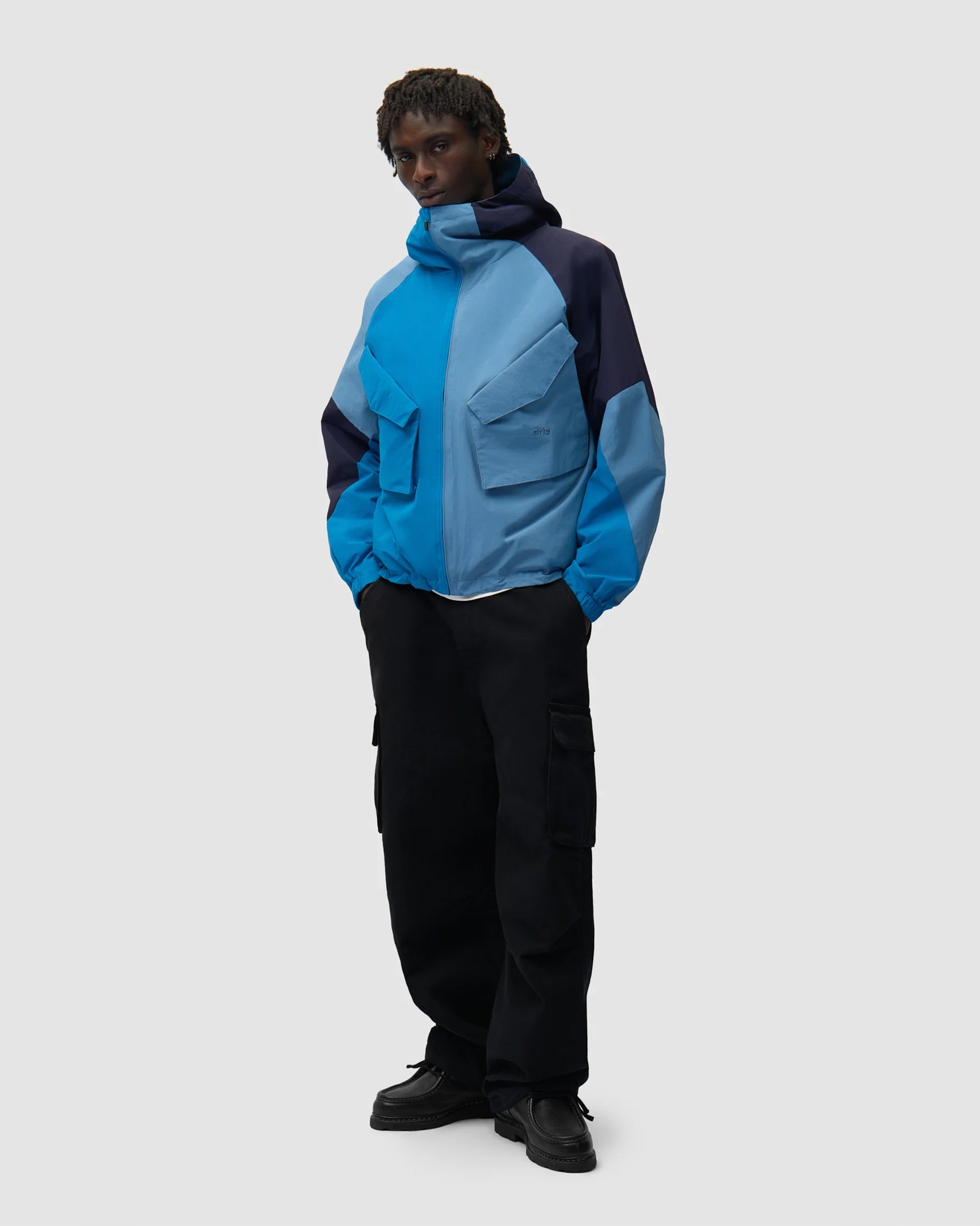 Jackets Coats Arte Antwerp MultiColor Technical Boxy Men's Light Jacket - SS26-047J-Blue