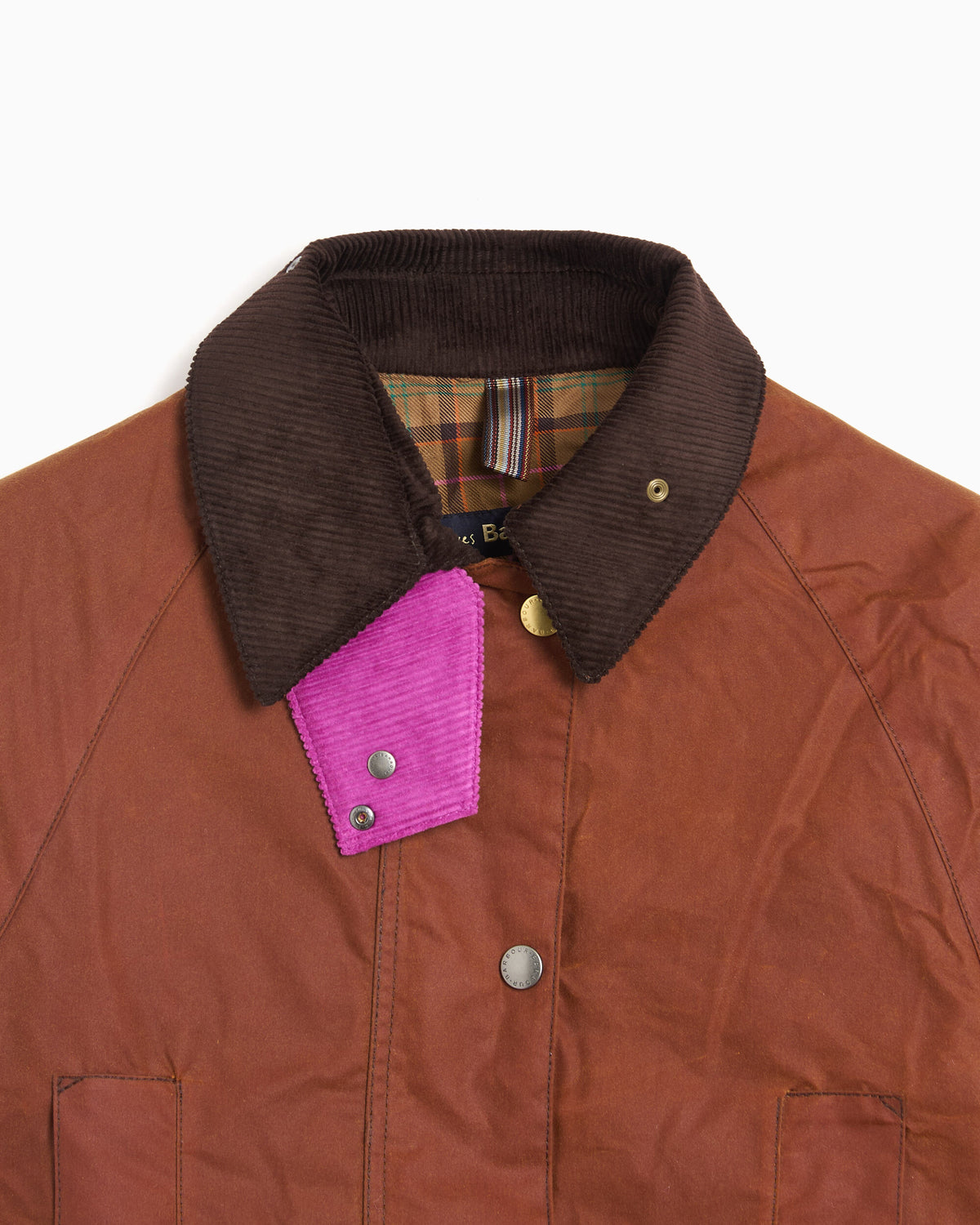 Jackets Coats Barbour x Paul Smith Beaufort Wax Relaxed Women's Rain Jacket - LWX1599BR71