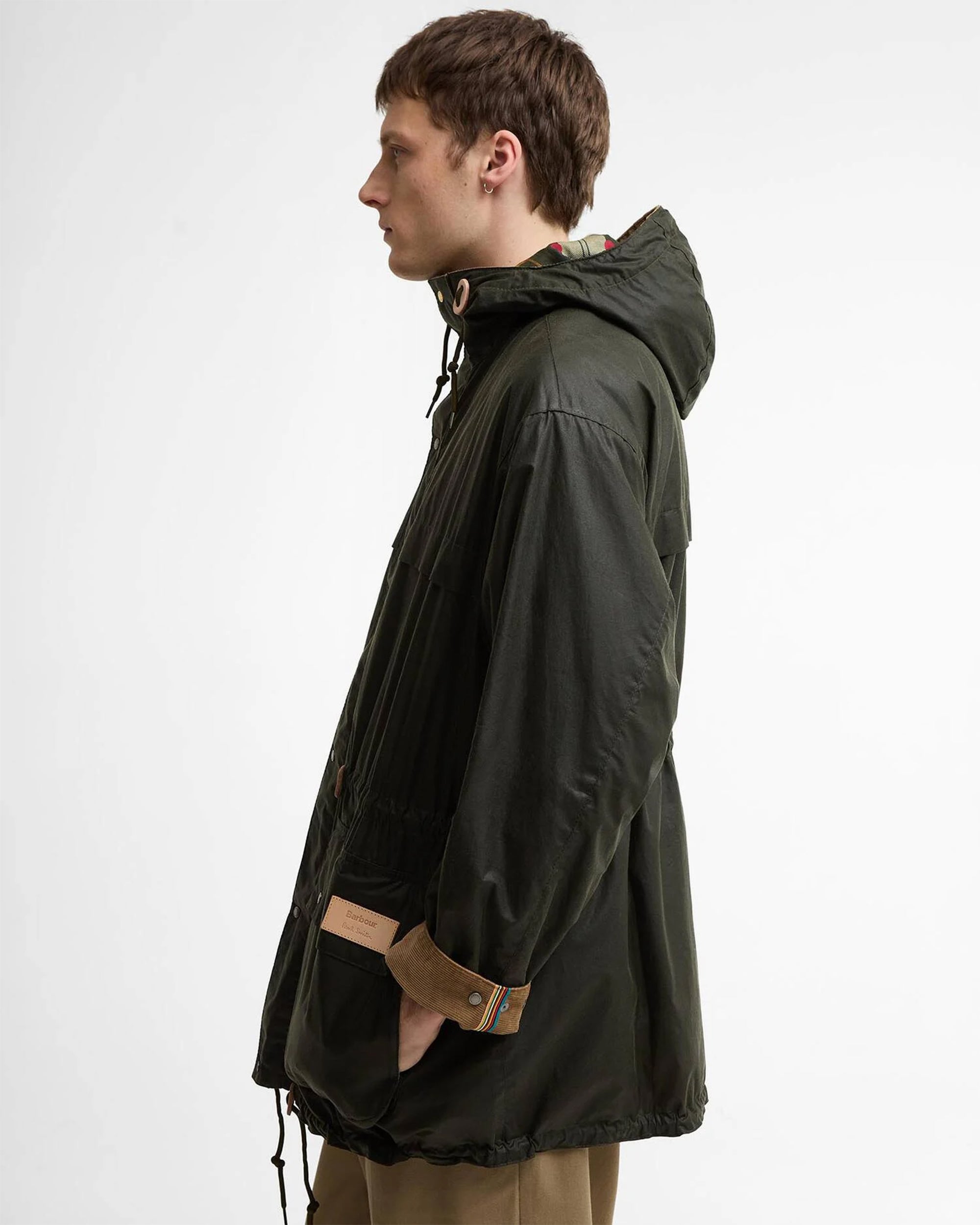 Jackets Coats Barbour x Paul Smith Durham Wax Relaxed Men's Rain Jacket - MWX2561OL51