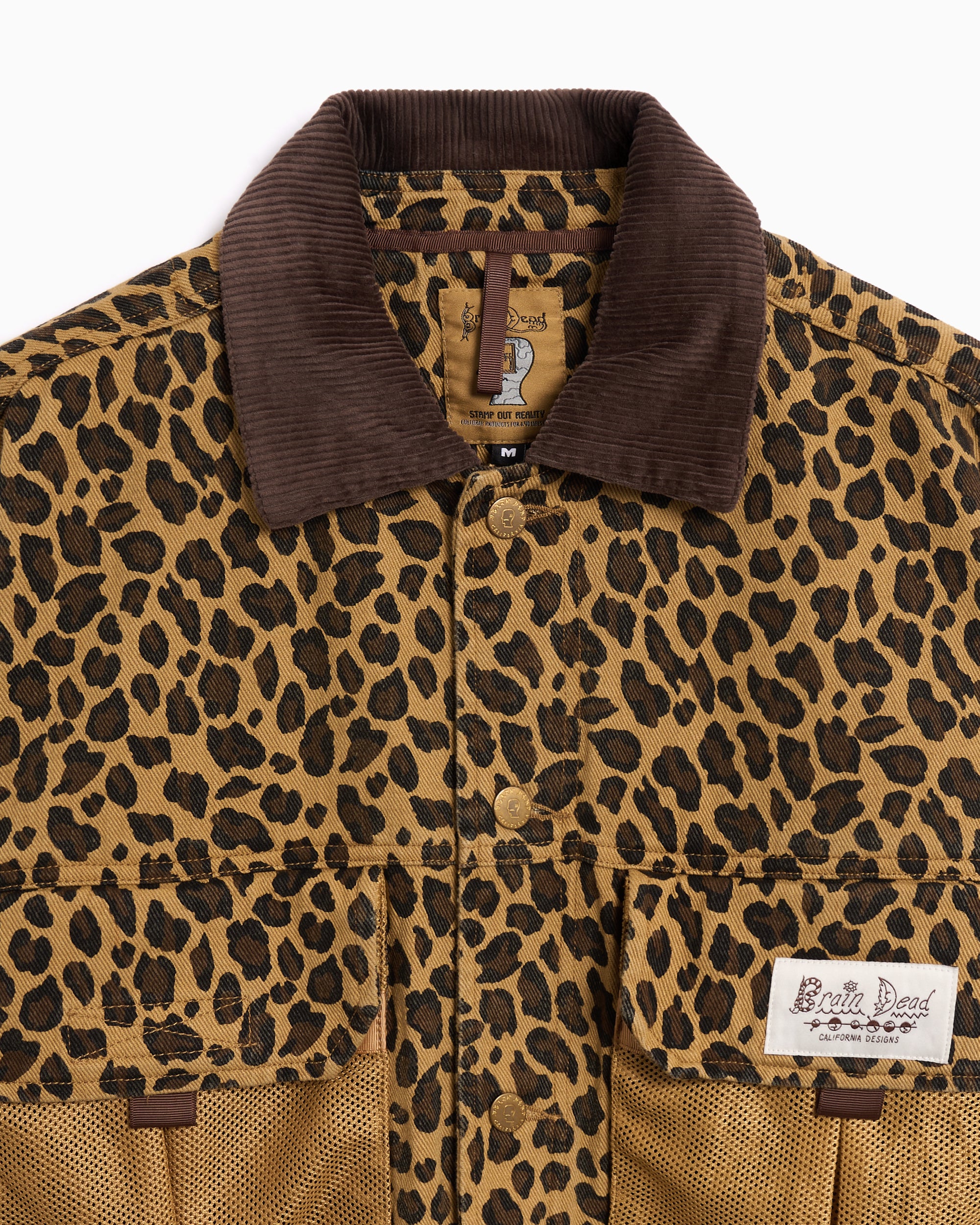 Jackets Coats Brain Dead Crop Men's Denim Jacket - S25OO00043-LEO