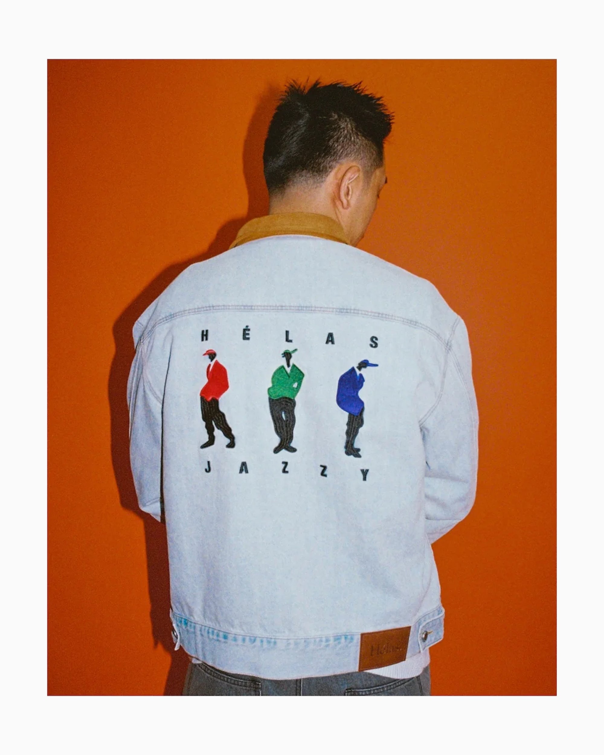 Jackets Coats Hélas. Jazzy Embroidered Men's Denim Jacket - A06S1D1JKTJEA01