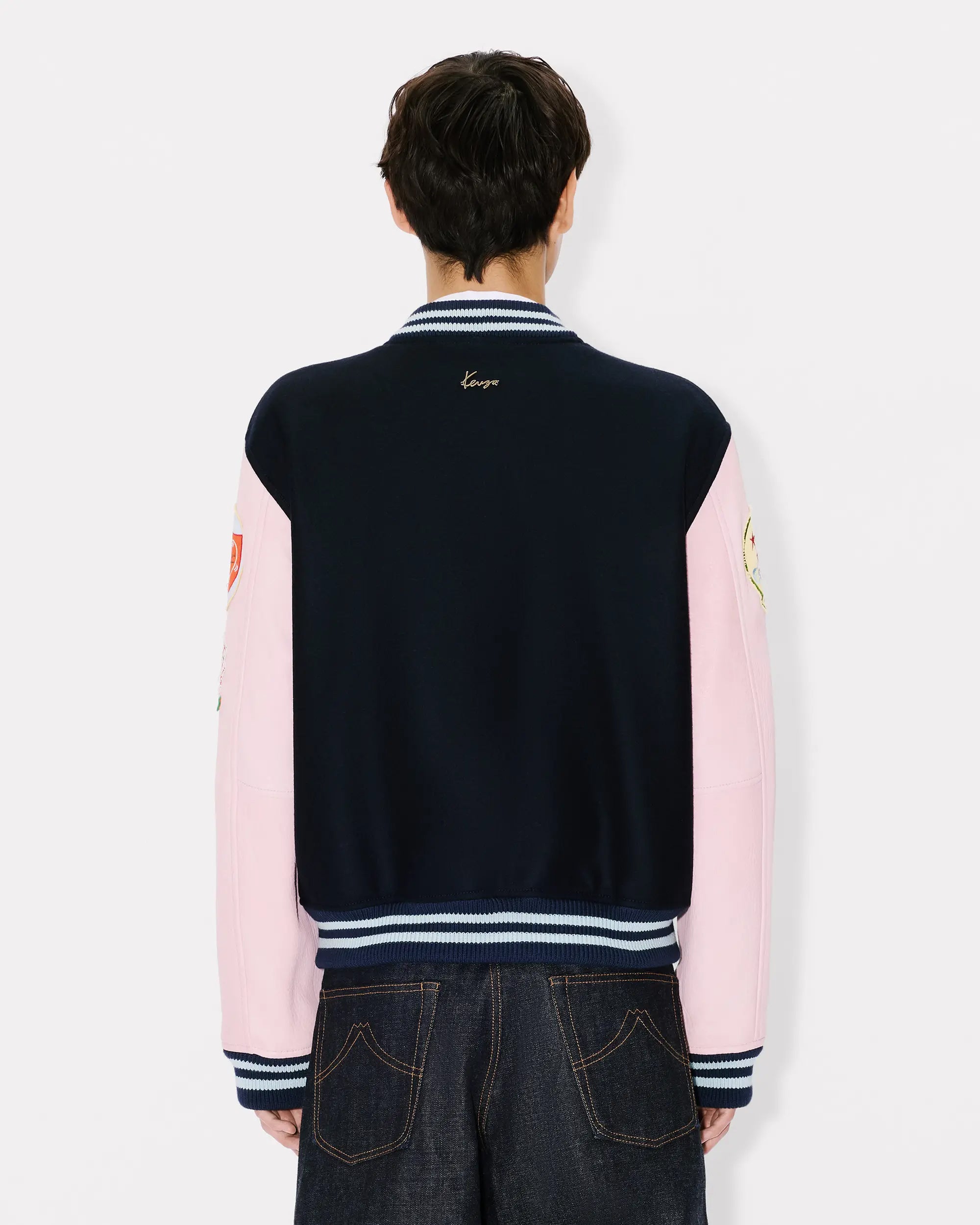 Jackets Coats Kenzo "Badges" Embroidered Boxy Men's Bomber - FG55BL1839ON-76
