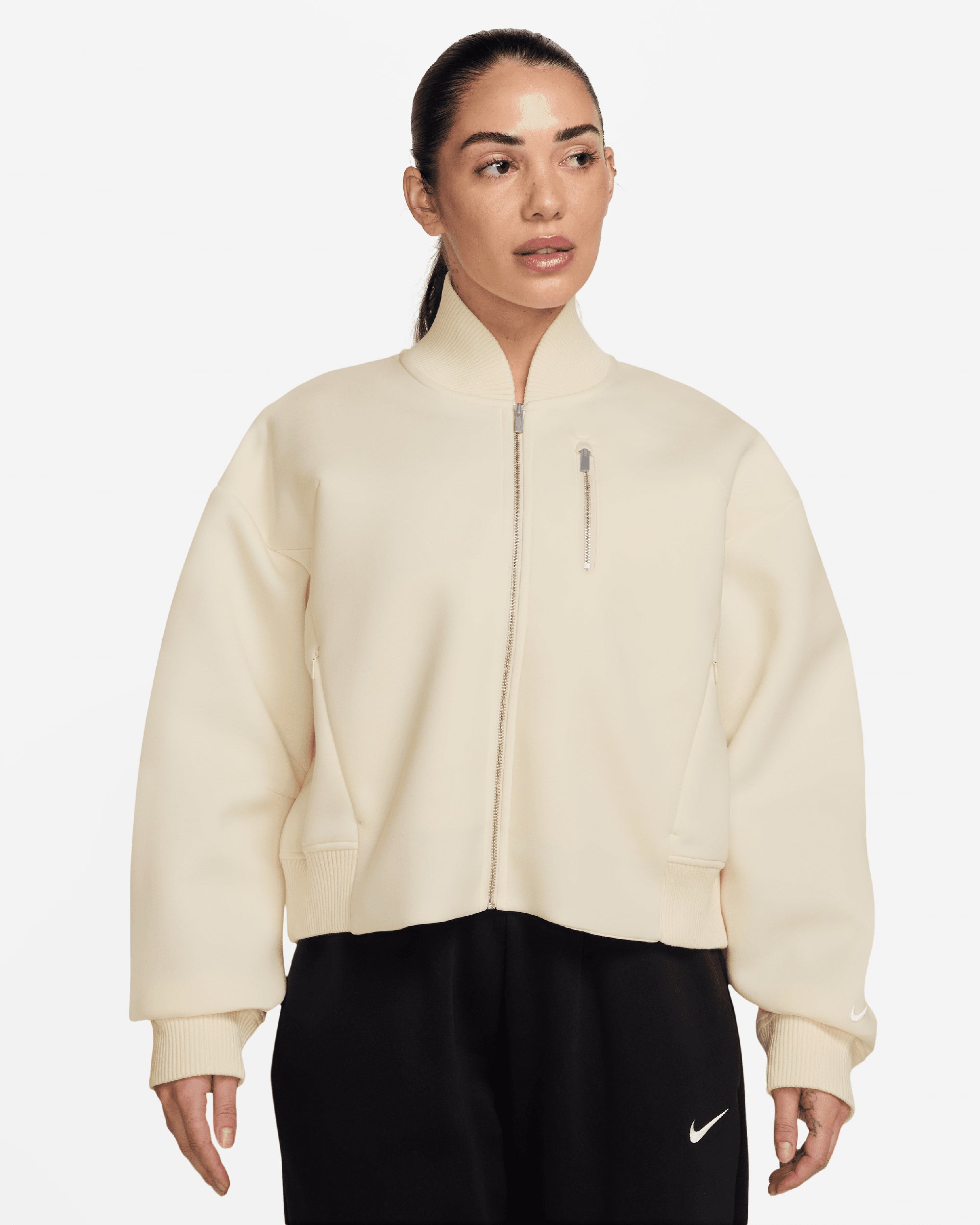 Jackets Coats Nike Sportswear Destroyer Modern Fleece Oversize Women's Light Jacket - IB2679-133