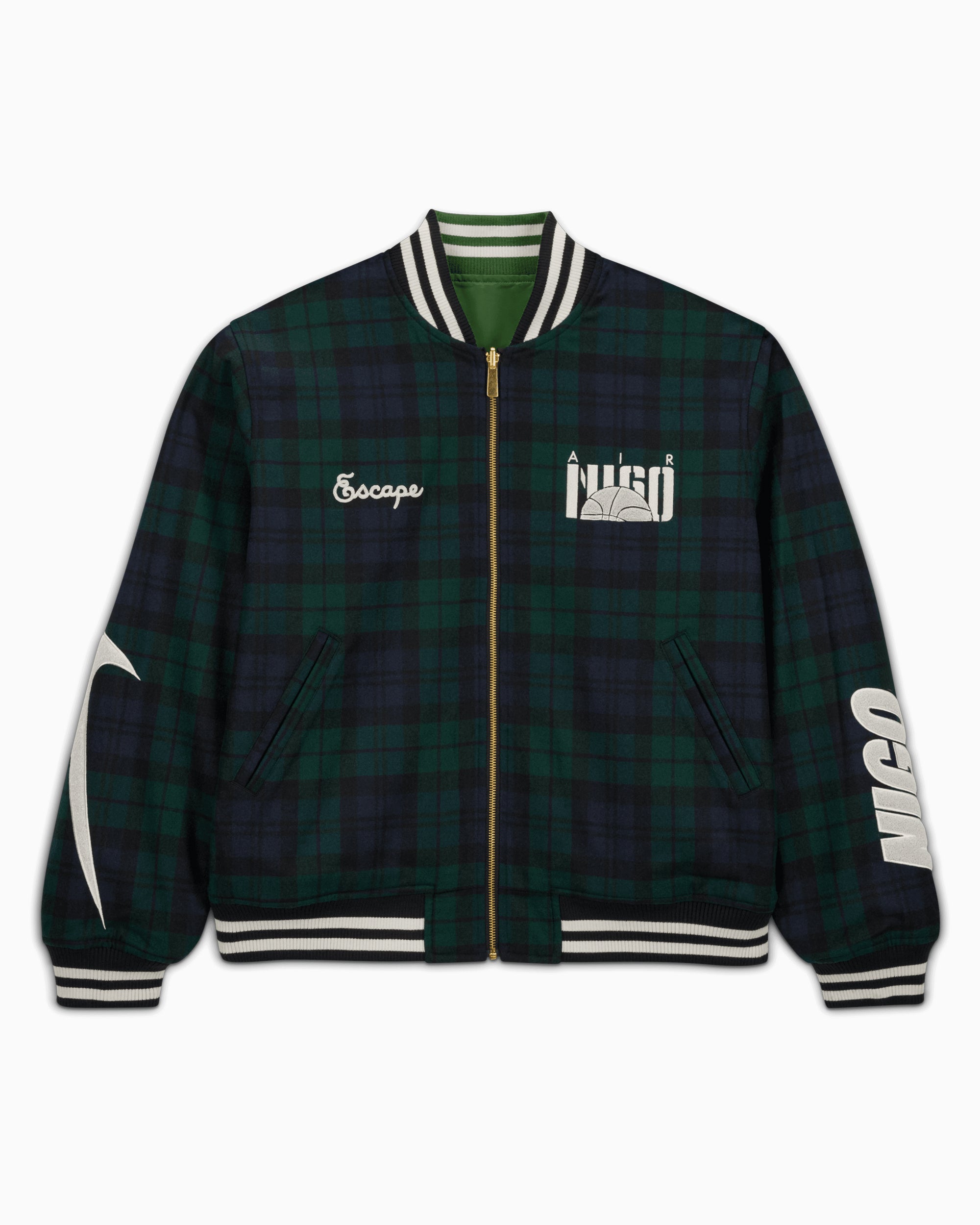 フ*ン様 NIKE×NIGO jacket green otsumo限定M スタ Nike x Nigo 