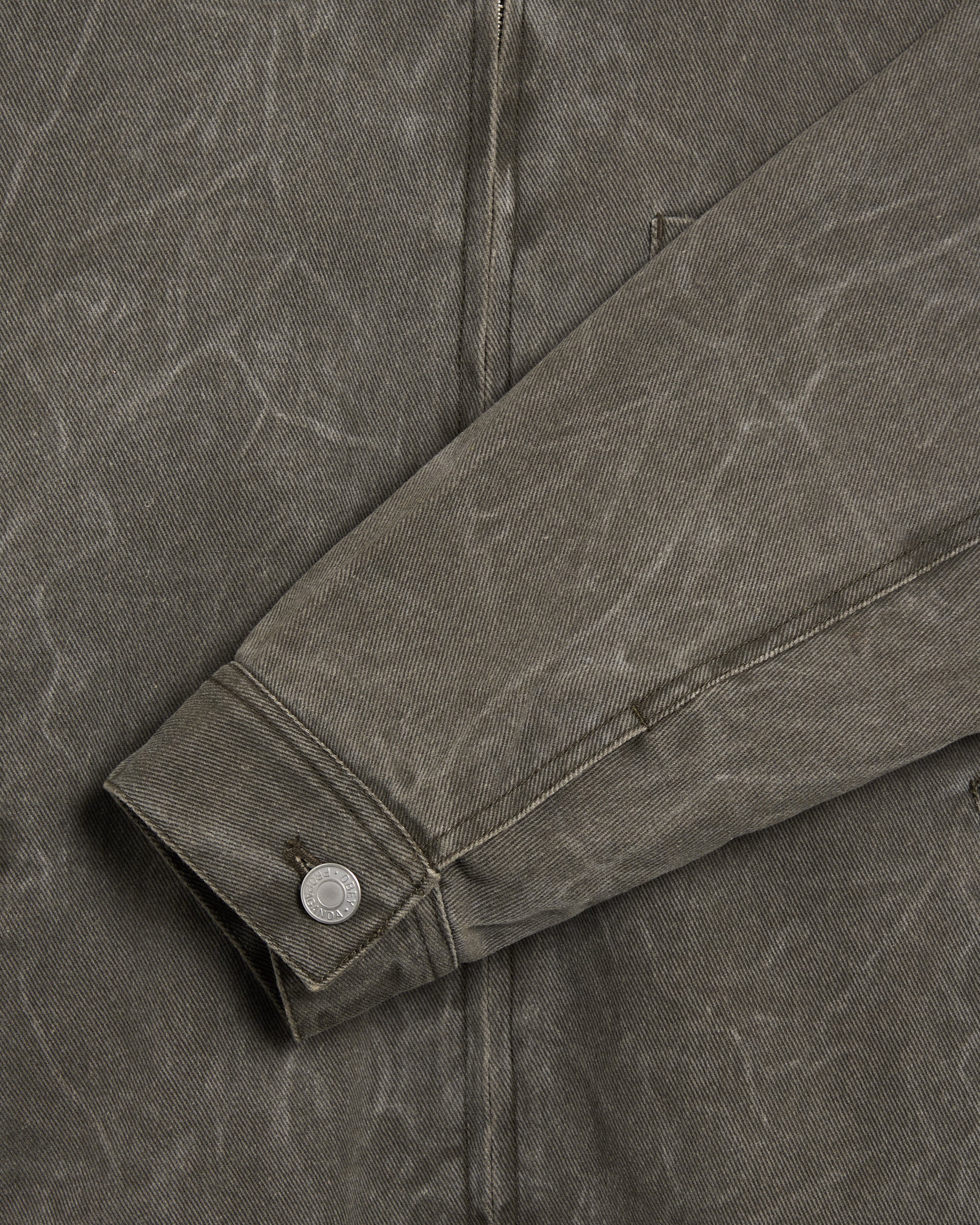 Jackets Coats OBEY Clothing Workman Men's Denim Jacket - 121800599-BOW