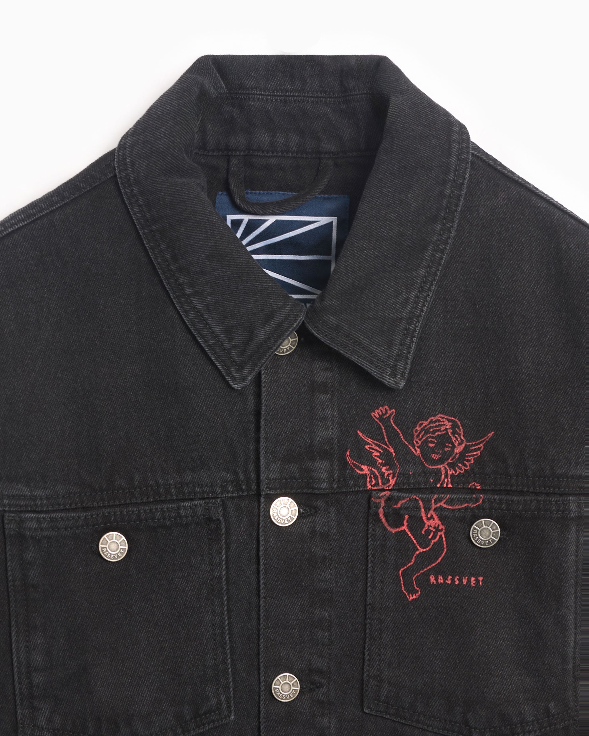 Jackets Coats Rassvet Men's Woven Lined Denim Jacket Men's Denim Jacket - PACC15J001-1