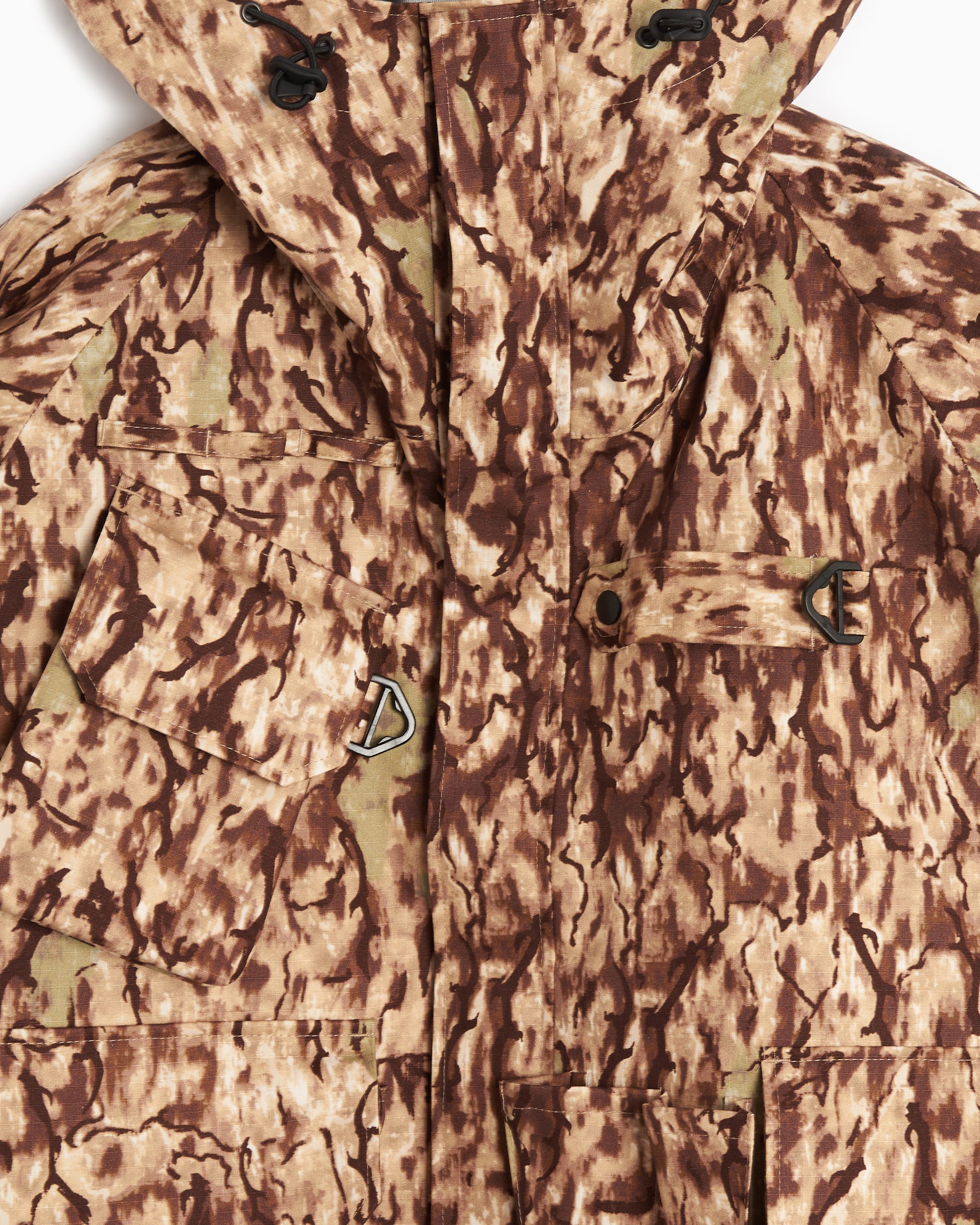 Jackets Coats South2 West8 River Men's Trek Ripstop 3Layer Jacket Men's Windbreaker - NS701-A-Horn-Camo