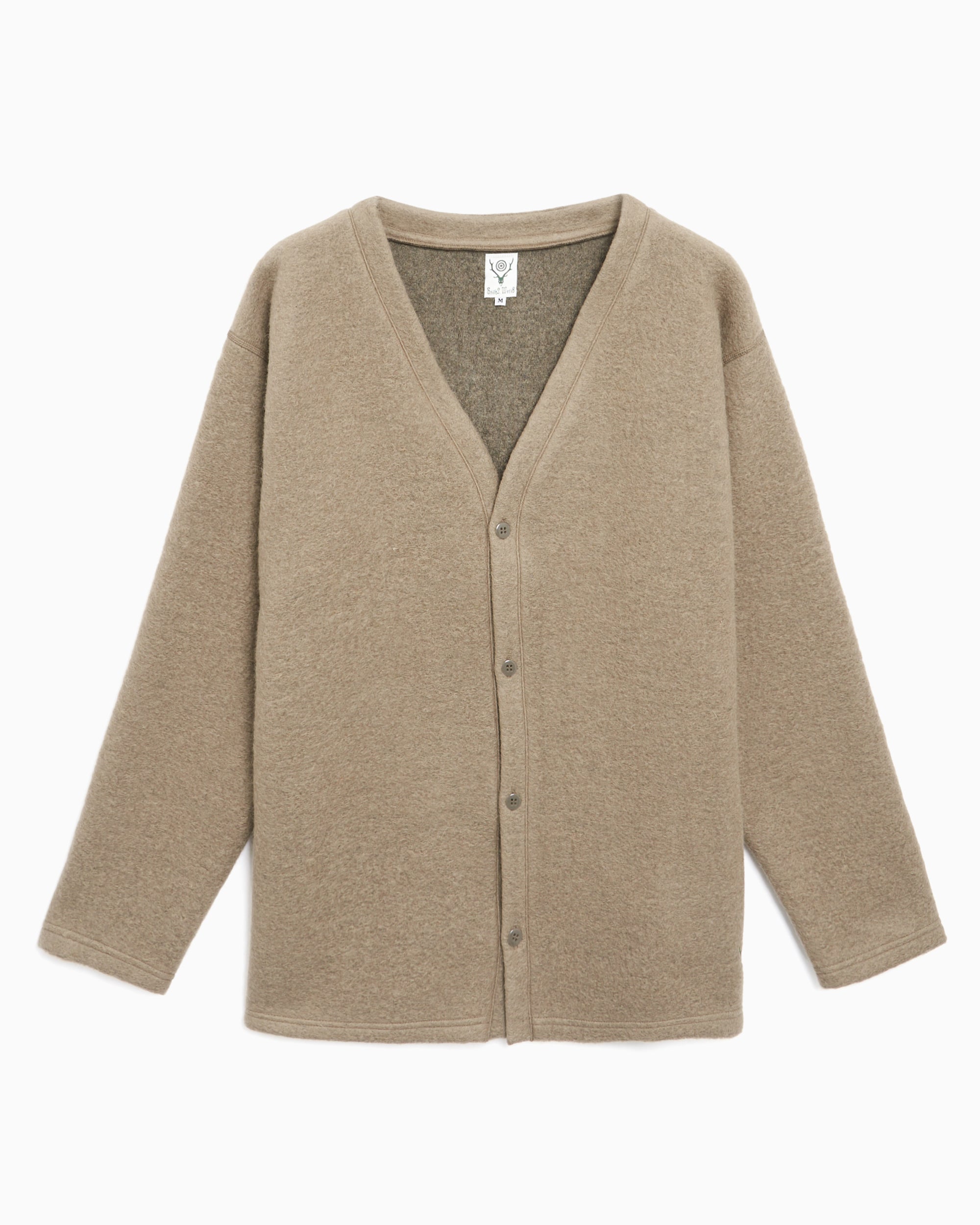 Jackets Coats South2 West8 S.S. Men's V Neck Cardigan Men's Cardigan - PU535-A-Taupe