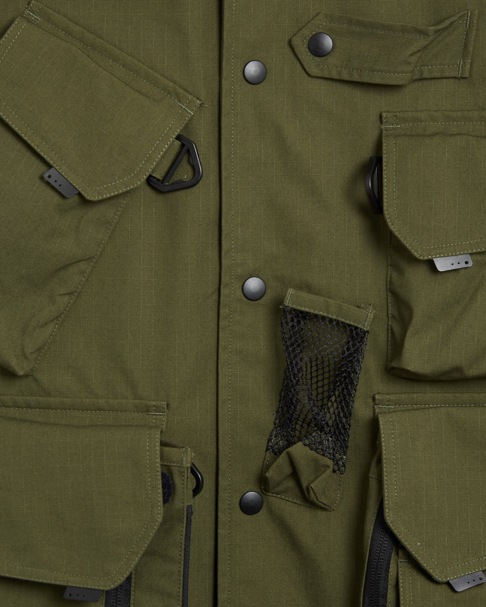 Jackets Coats South2 West8 Tenkara Trout Detachable Relaxed Men's Rain Jacket - SX643-A-Olive