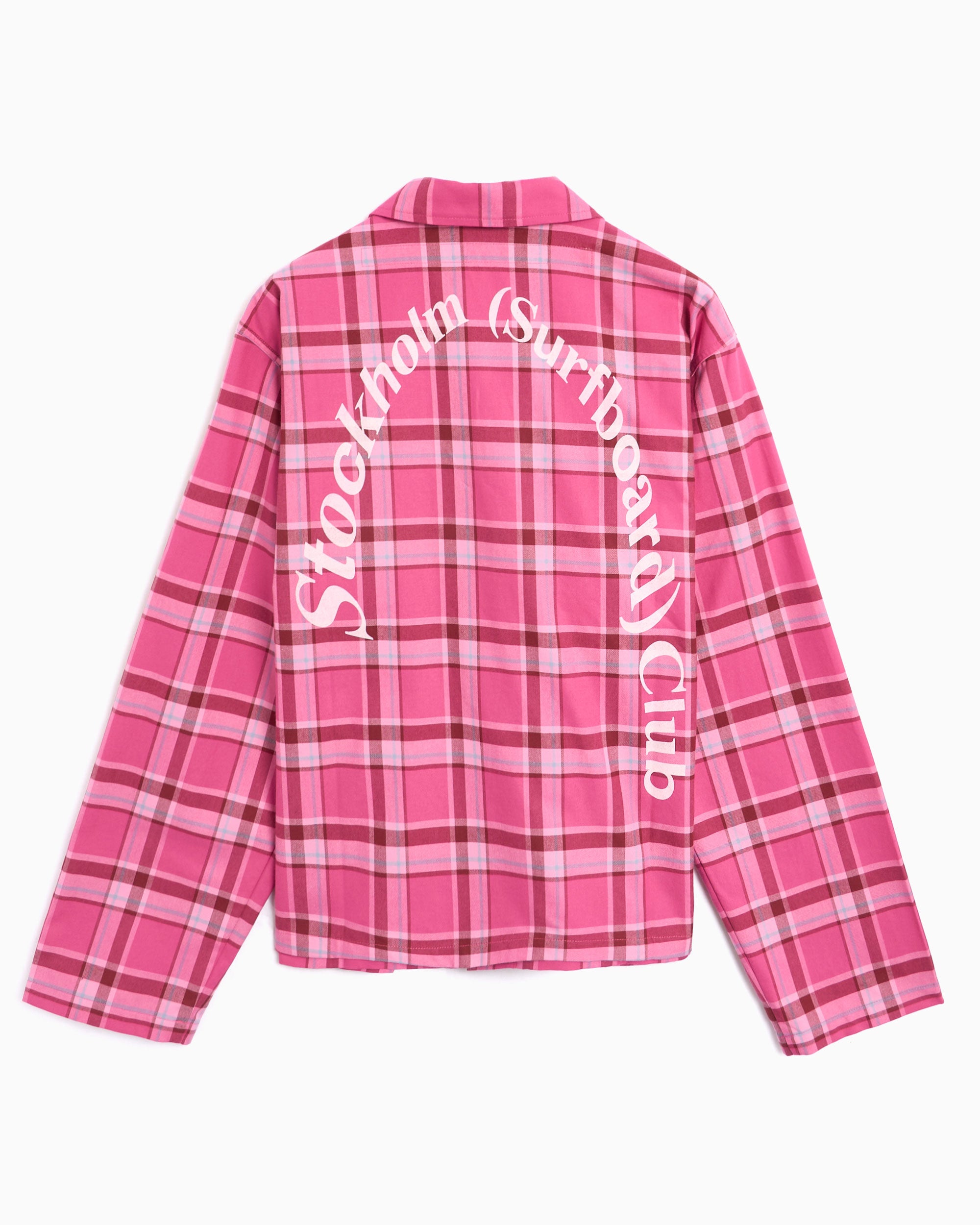 Jackets Coats Stockholm (Surfboard) Club Club Men's Overshirt​ Men's Overshirt - U4000165-Pink Check