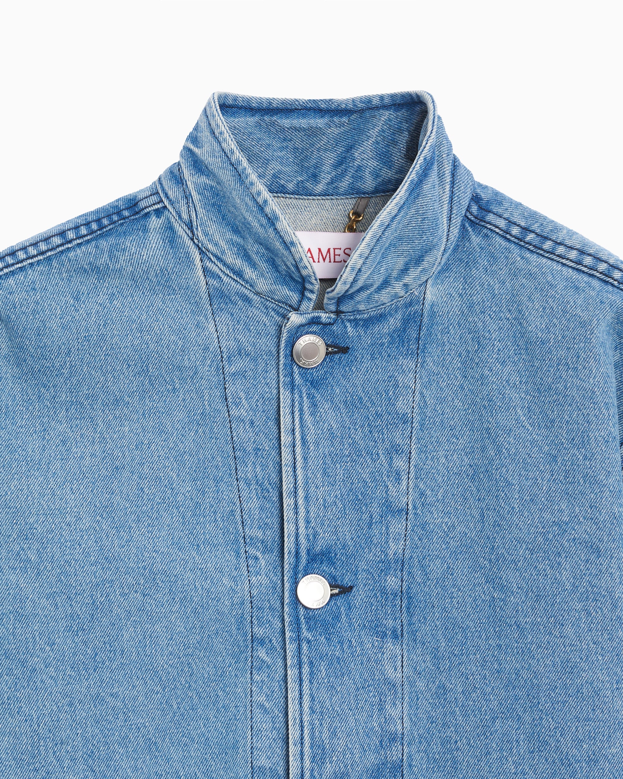 Jackets Coats THAMES MMXX. THAMES MMXX. Victor Men's Wash Denim Jacket Men's Denim Jacket - MMXX0722JKTBLU003