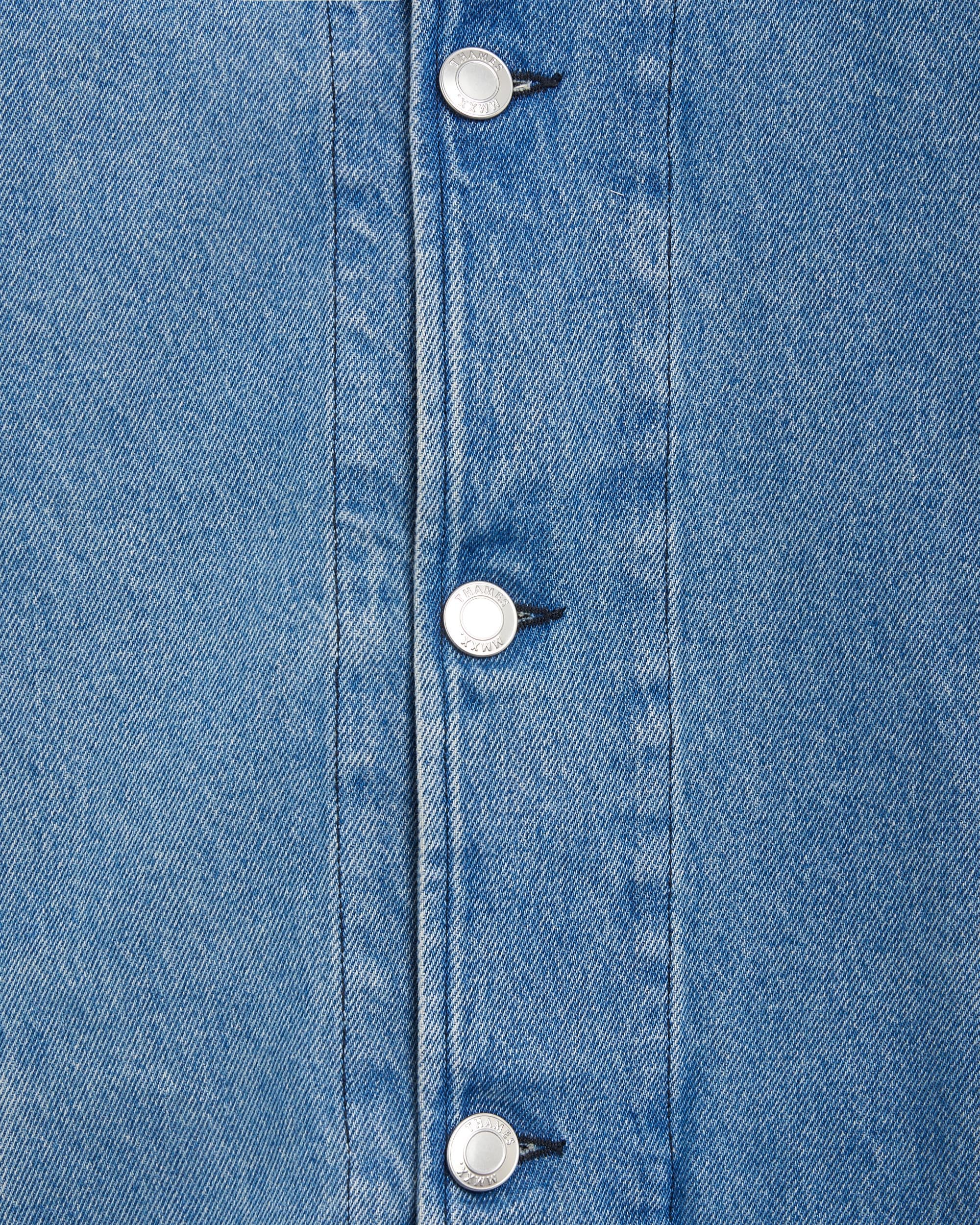 Jackets Coats THAMES MMXX. THAMES MMXX. Victor Men's Wash Denim Jacket Men's Denim Jacket - MMXX0722JKTBLU003