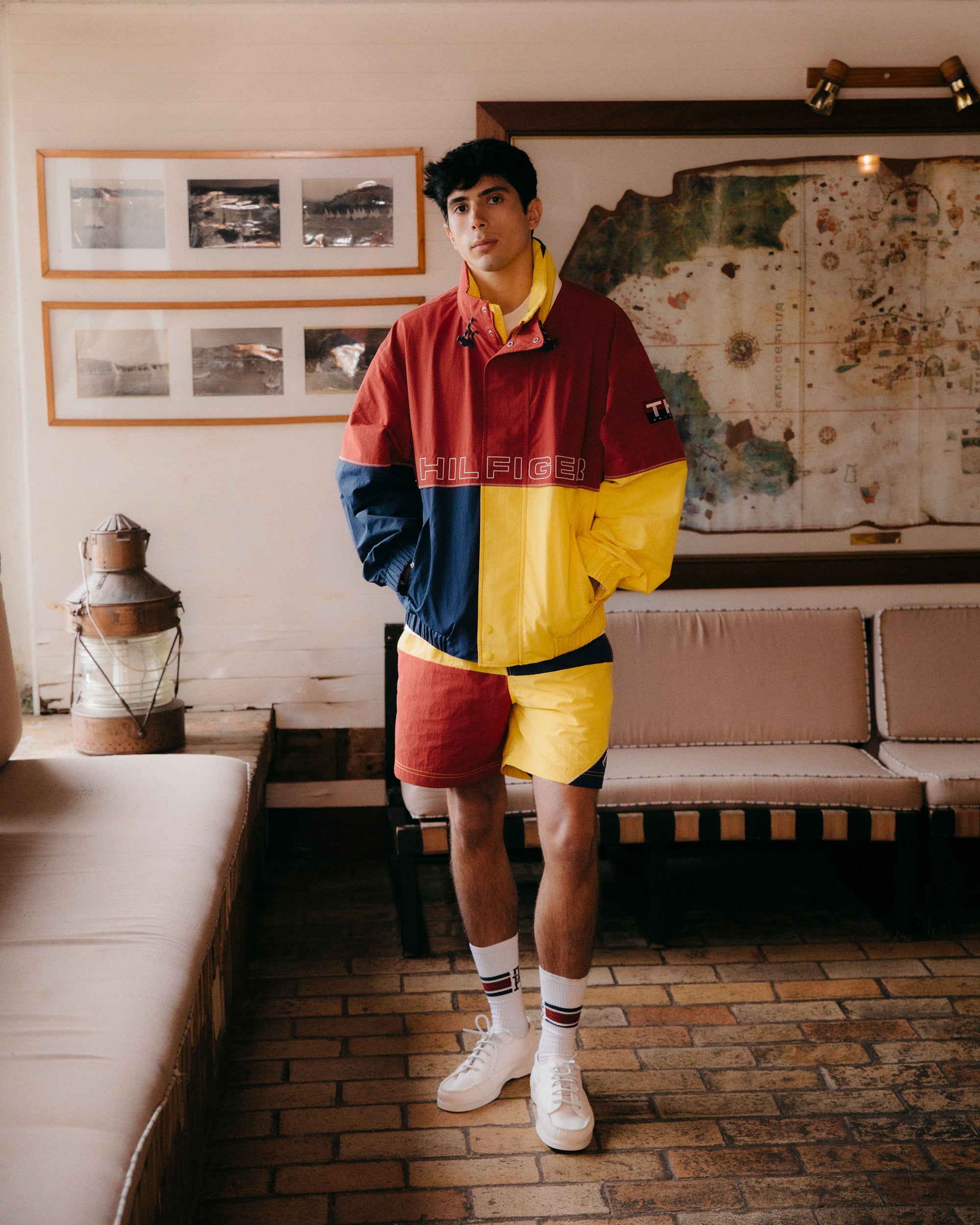Jackets Coats Tommy Hilfiger Sailing Color Block Regatta Relaxed Men's Rain Jacket - MN0MN00008XMO