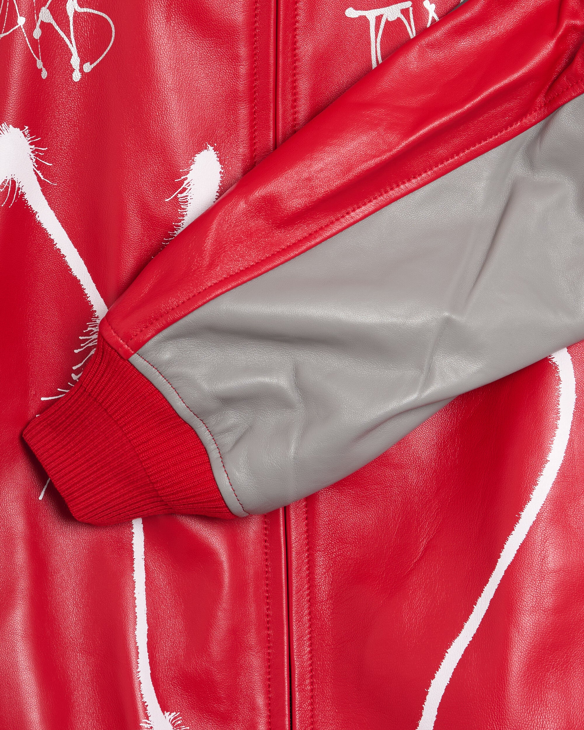 Jackets Coats Y-3 Chito Graphic Relaxed Unisex Leather Jacket - KW8169