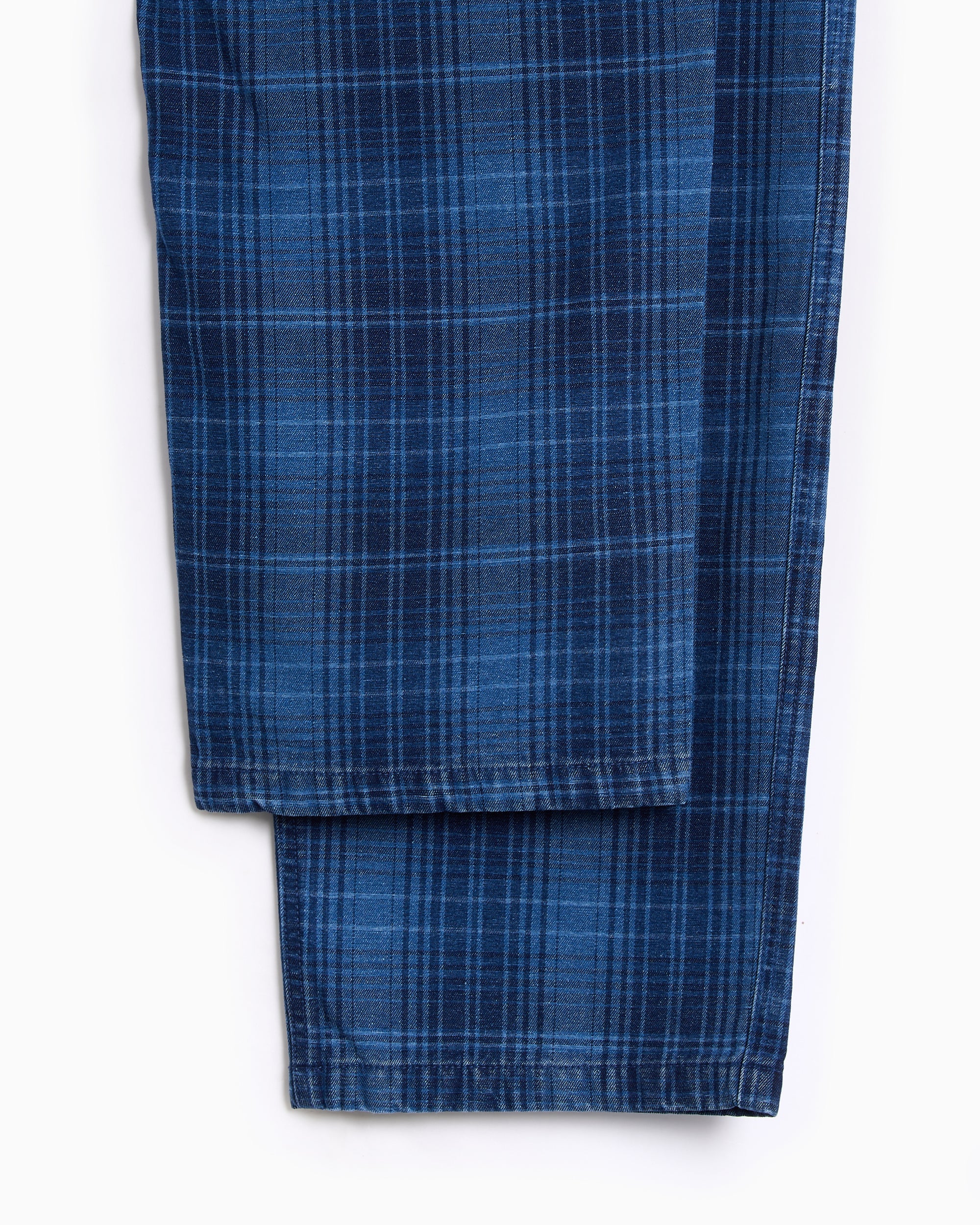 Jeans Gramicci O.G. Plaid Relaxed Men's Jeans - G5FM-P076-INDIGOCHECKEREDPLAID