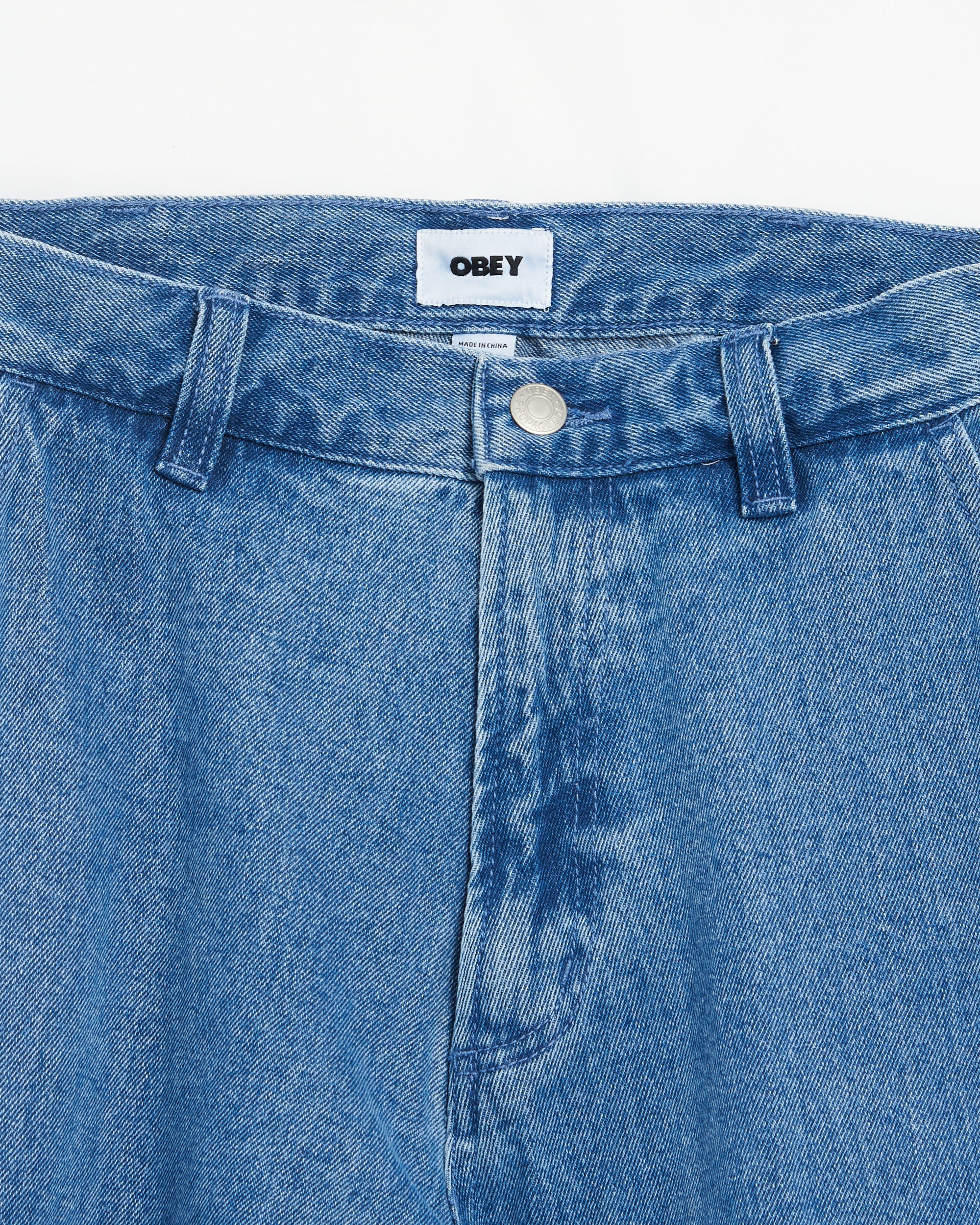 Jeans OBEY Clothing Big Wig Men's Cargo Denim Pants Men's Cargo Jeans - 142010094-LIN