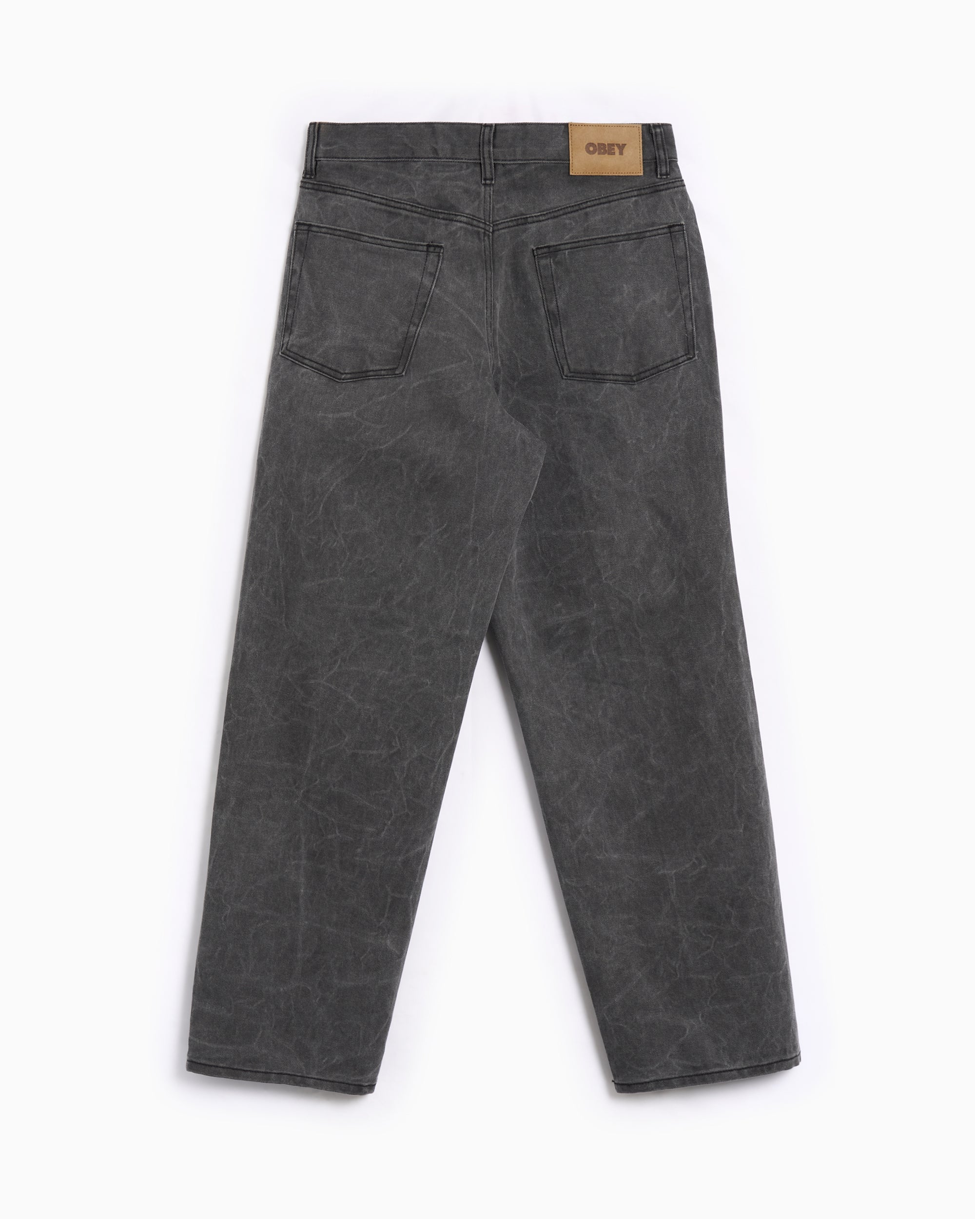 Jeans OBEY Clothing Classic Wrinkle Men's Baggy Jeans - 142010111-BWA