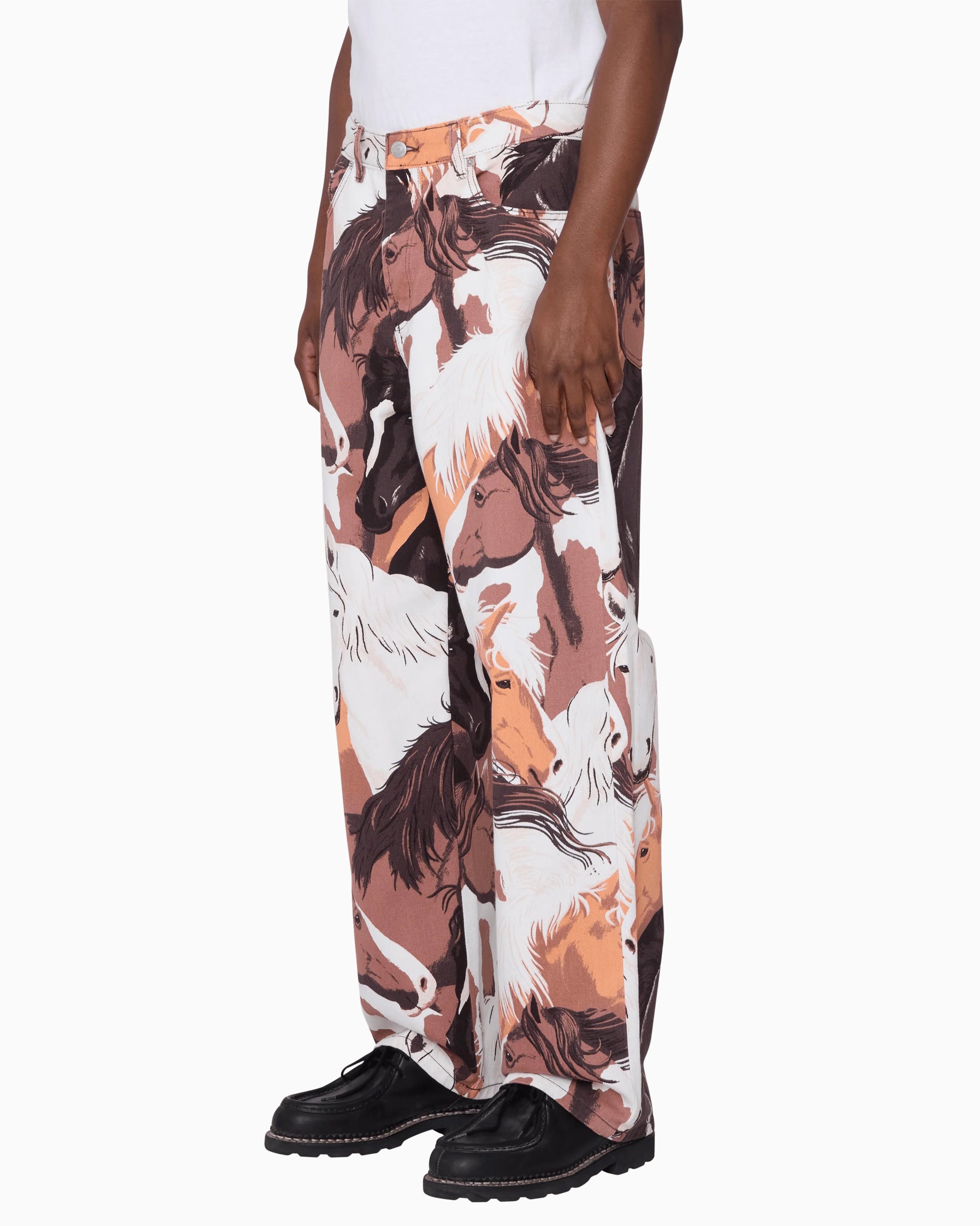 Jeans OBEY Clothing Horses Men's Baggy Jeans - 142010112-BWM