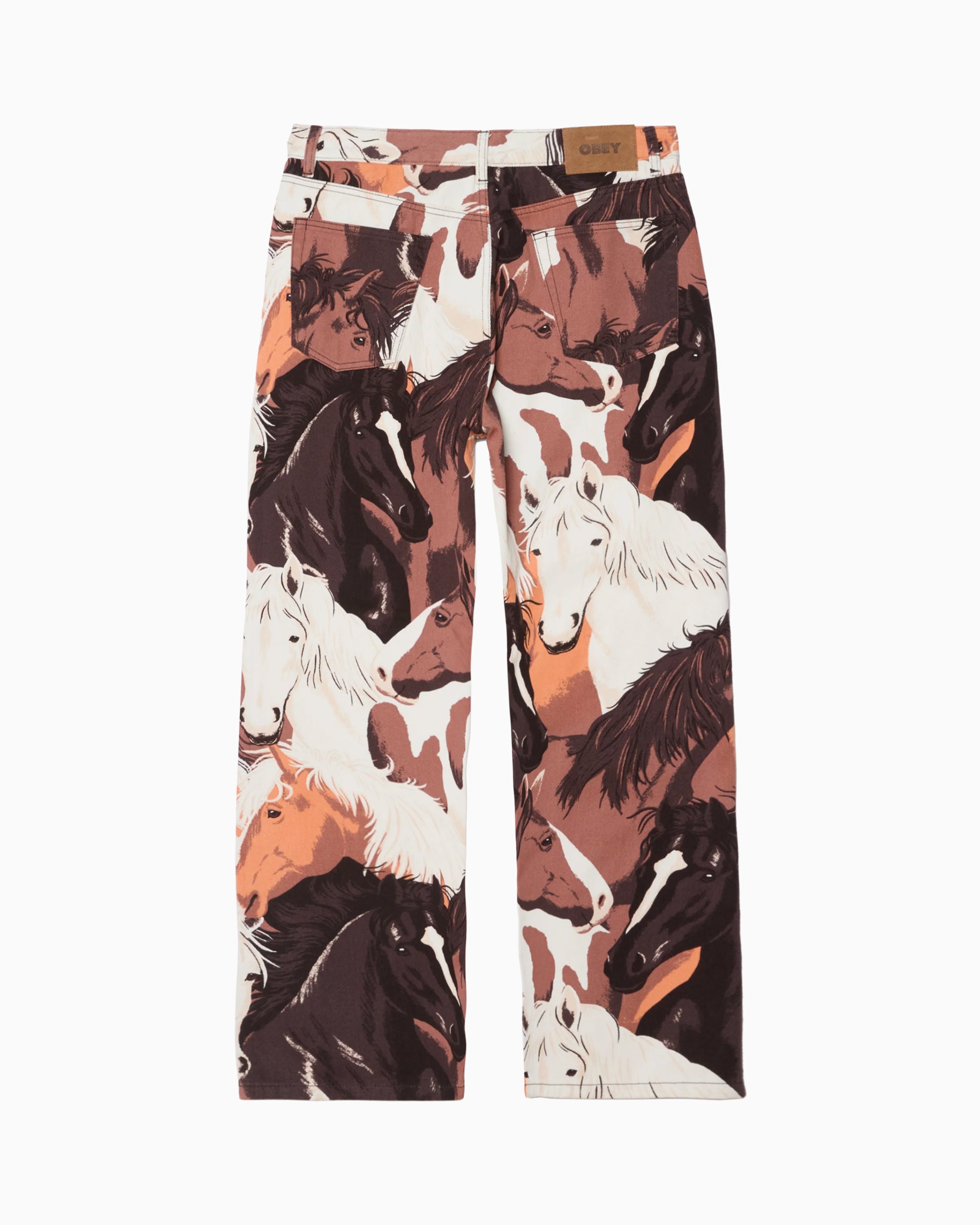 Jeans OBEY Clothing Horses Men's Baggy Jeans - 142010112-BWM