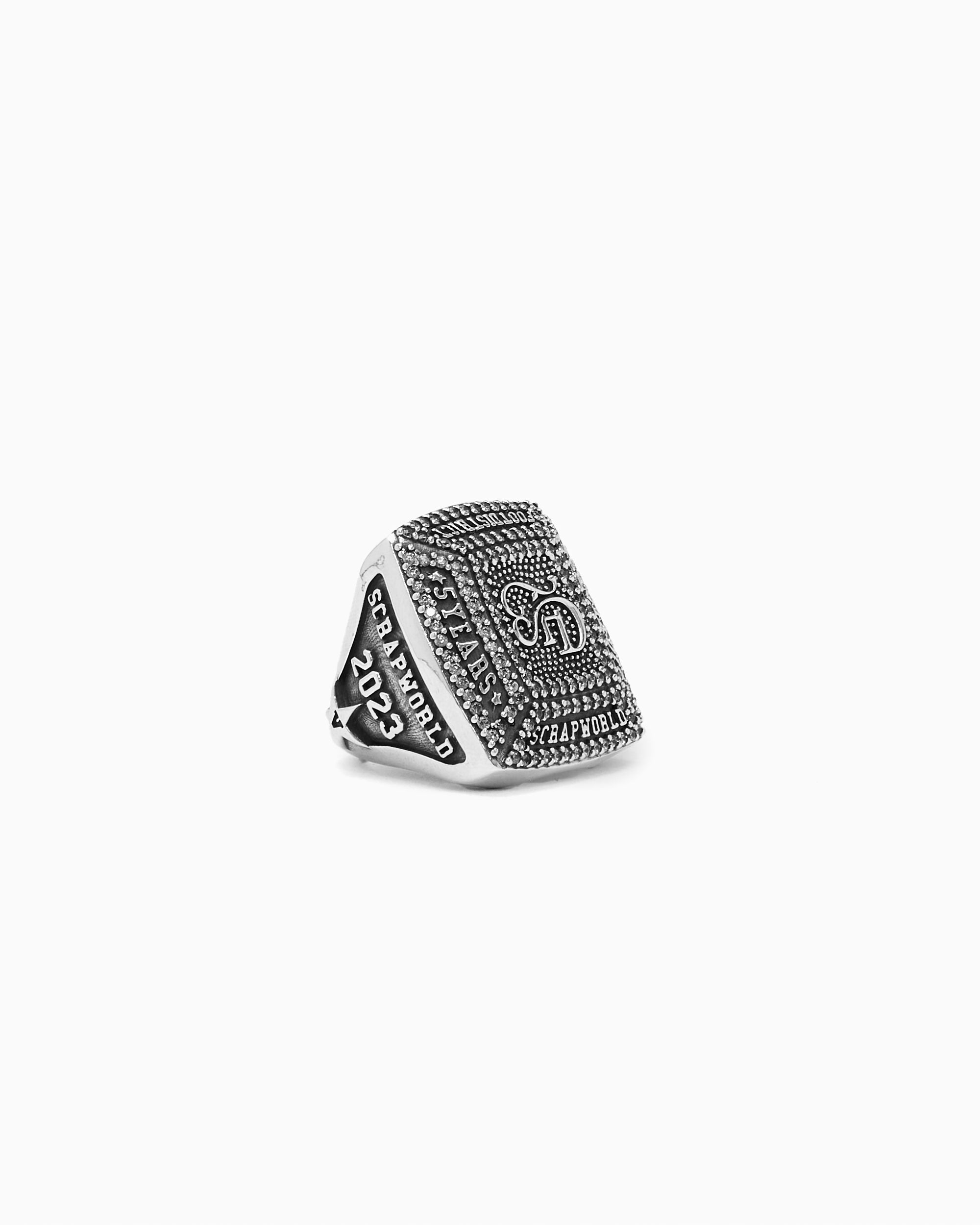 Jewelry X ScrapWorld FOOTDISTRICT x ScrapWorld Unisex Ring Unisex Jewelry - FDSWRING-SILVER