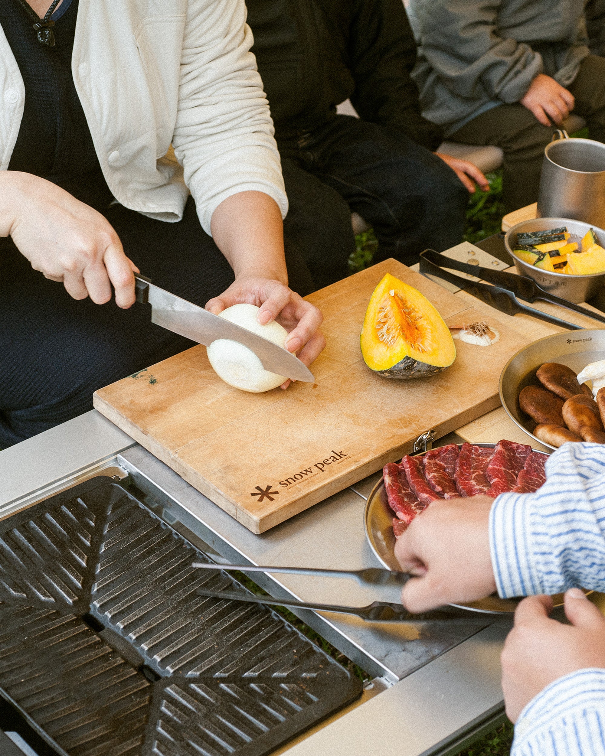 Outdoor accessories Snow Peak Kitchen Knife + Cutting Board - CS-208