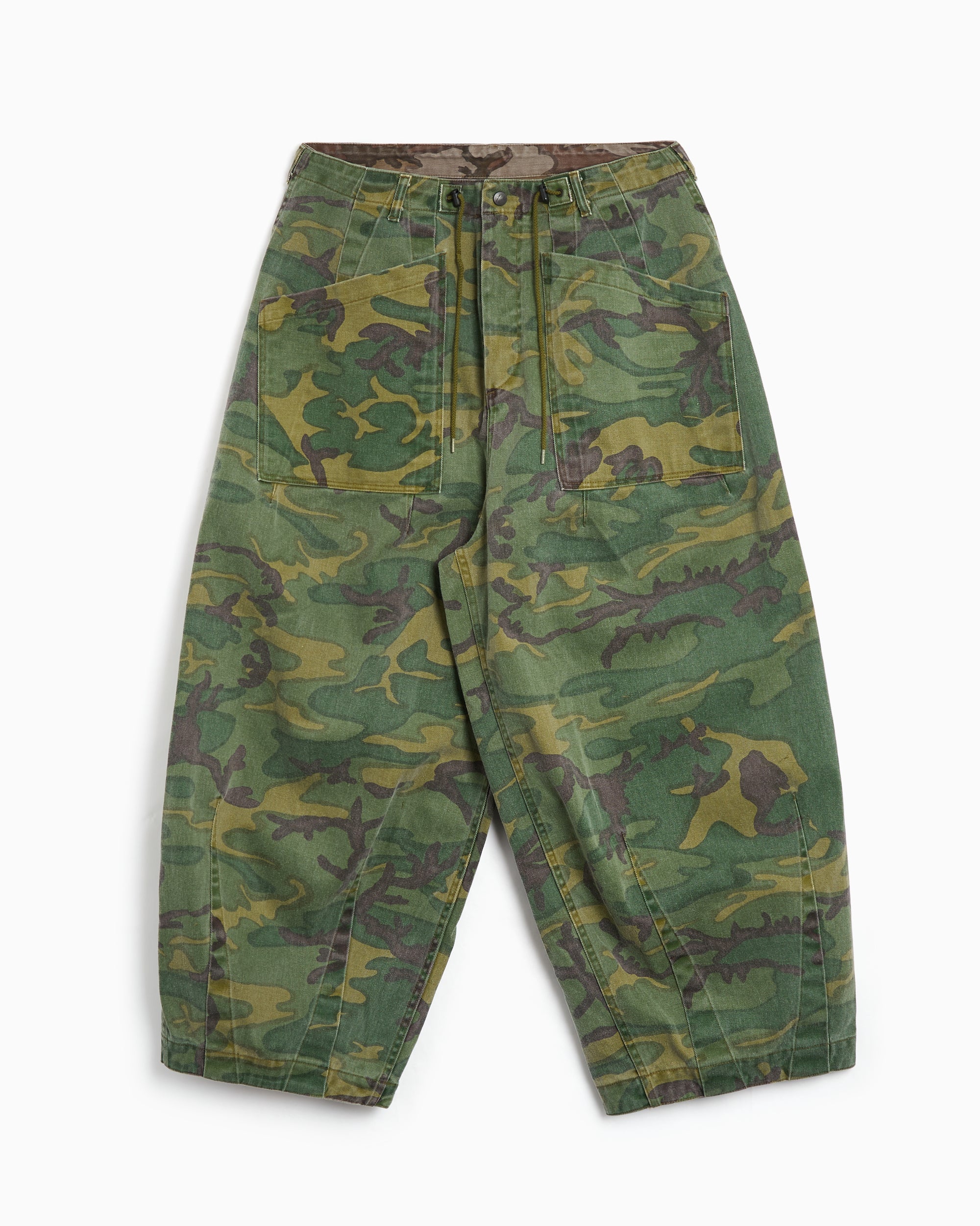Pants Needles Camo Reversible Relaxed Men's Baggy Pants - SX144-Camo
